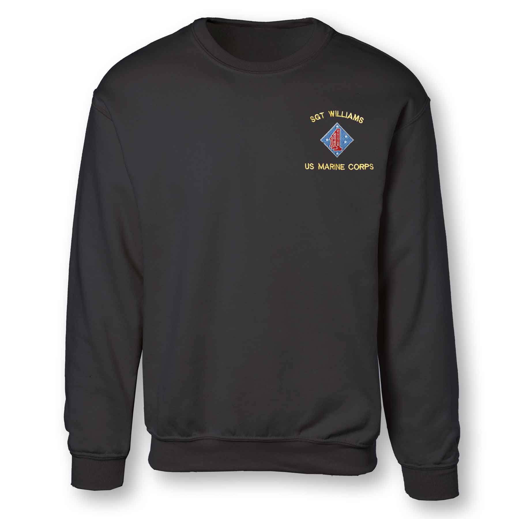 1st Battalion 1st Marines Embroidered Sweatshirt