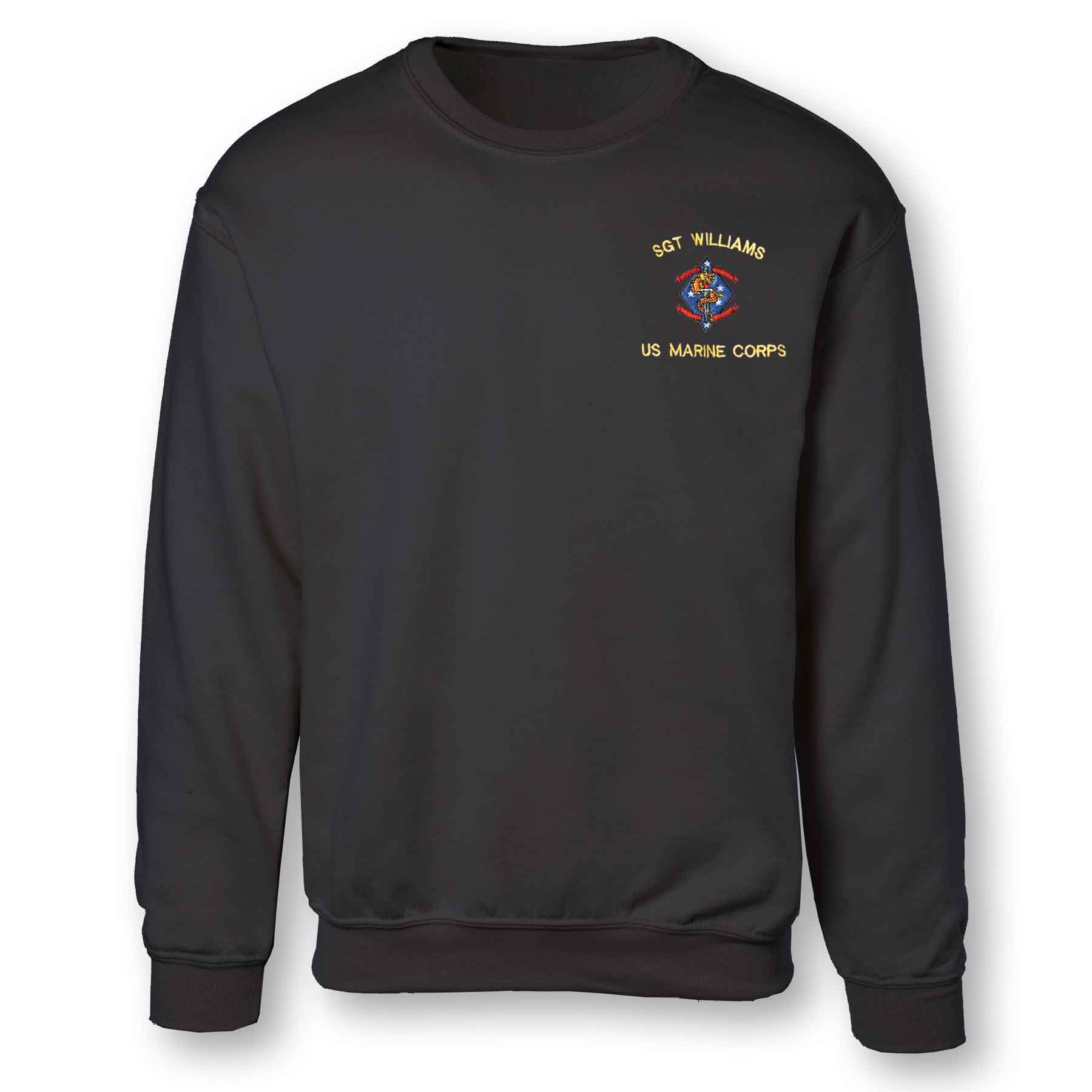 1st Battalion 4th Marines Embroidered Sweatshirt