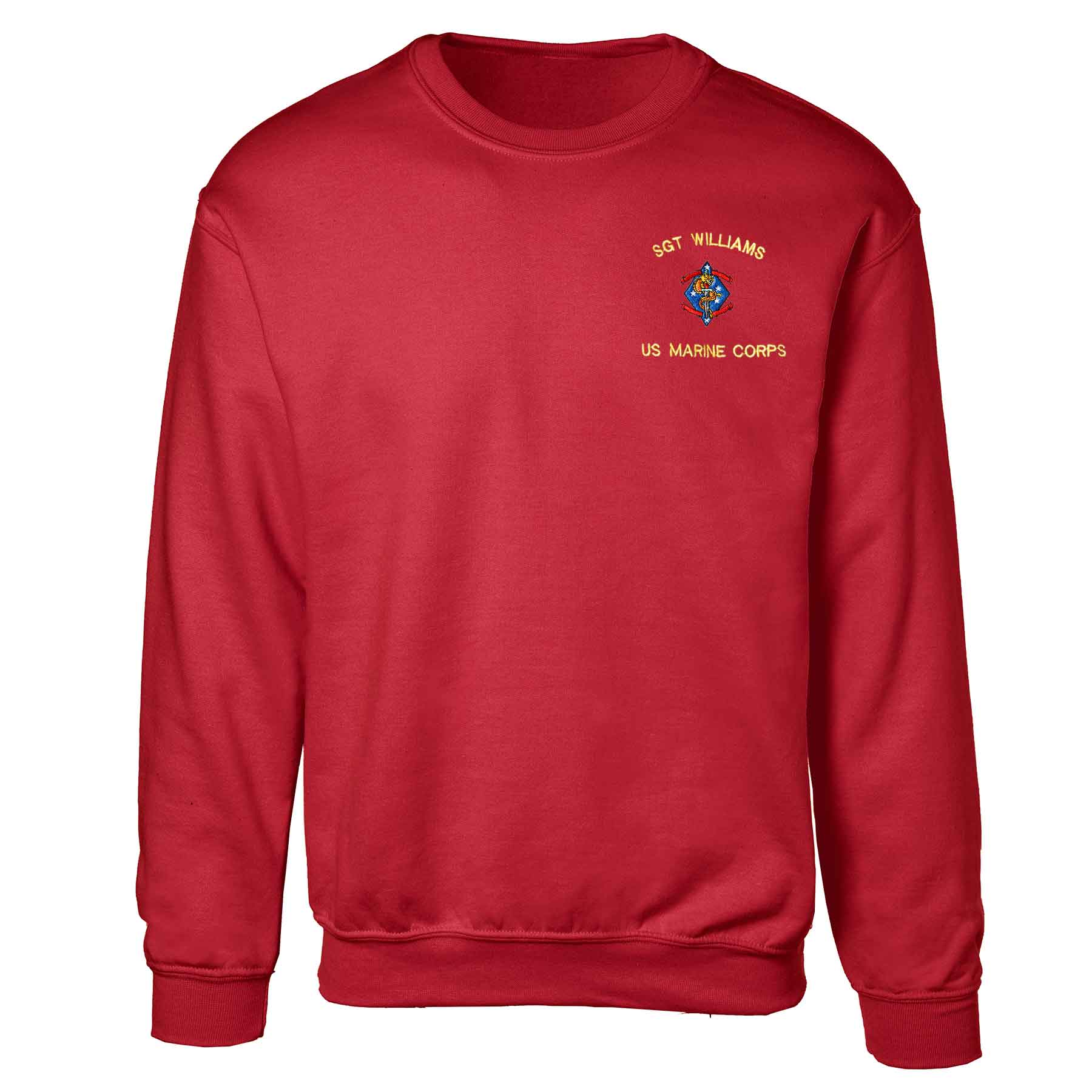 1st Battalion 4th Marines Embroidered Sweatshirt - Image 5