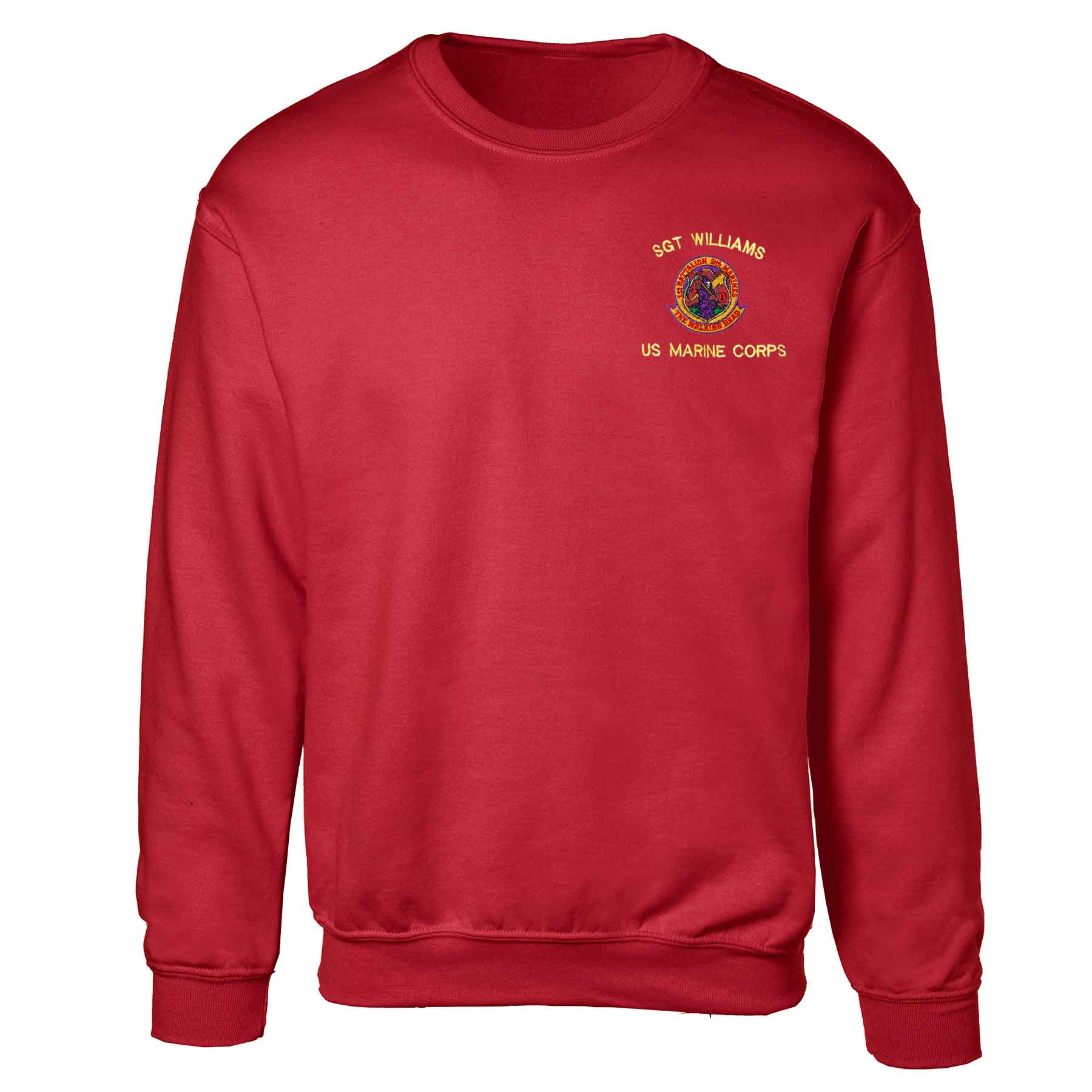 1st Battalion 9th Marines Embroidered Sweatshirt - Image 5