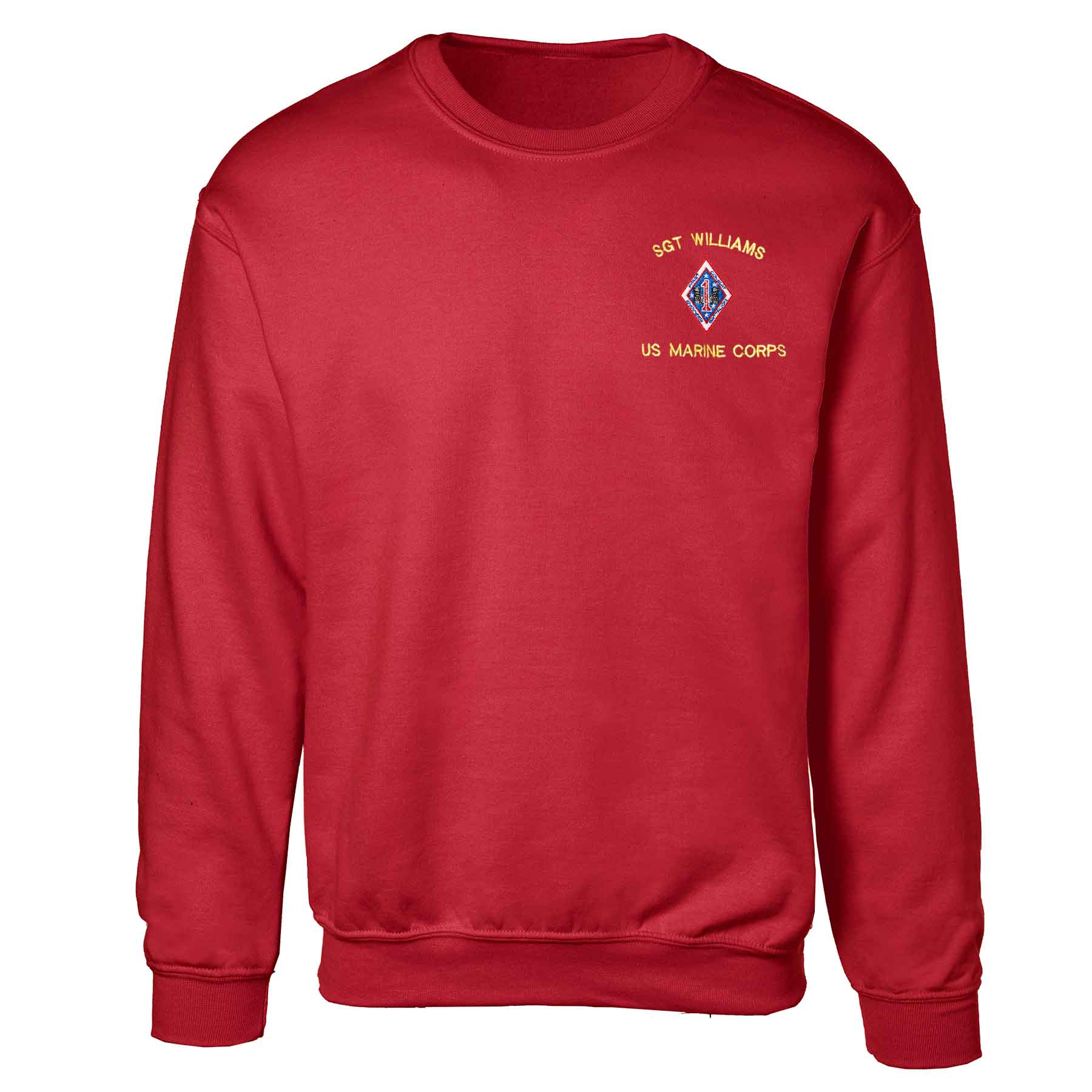 1st Combat Engineer Battalion Embroidered Sweatshirt - Image 5