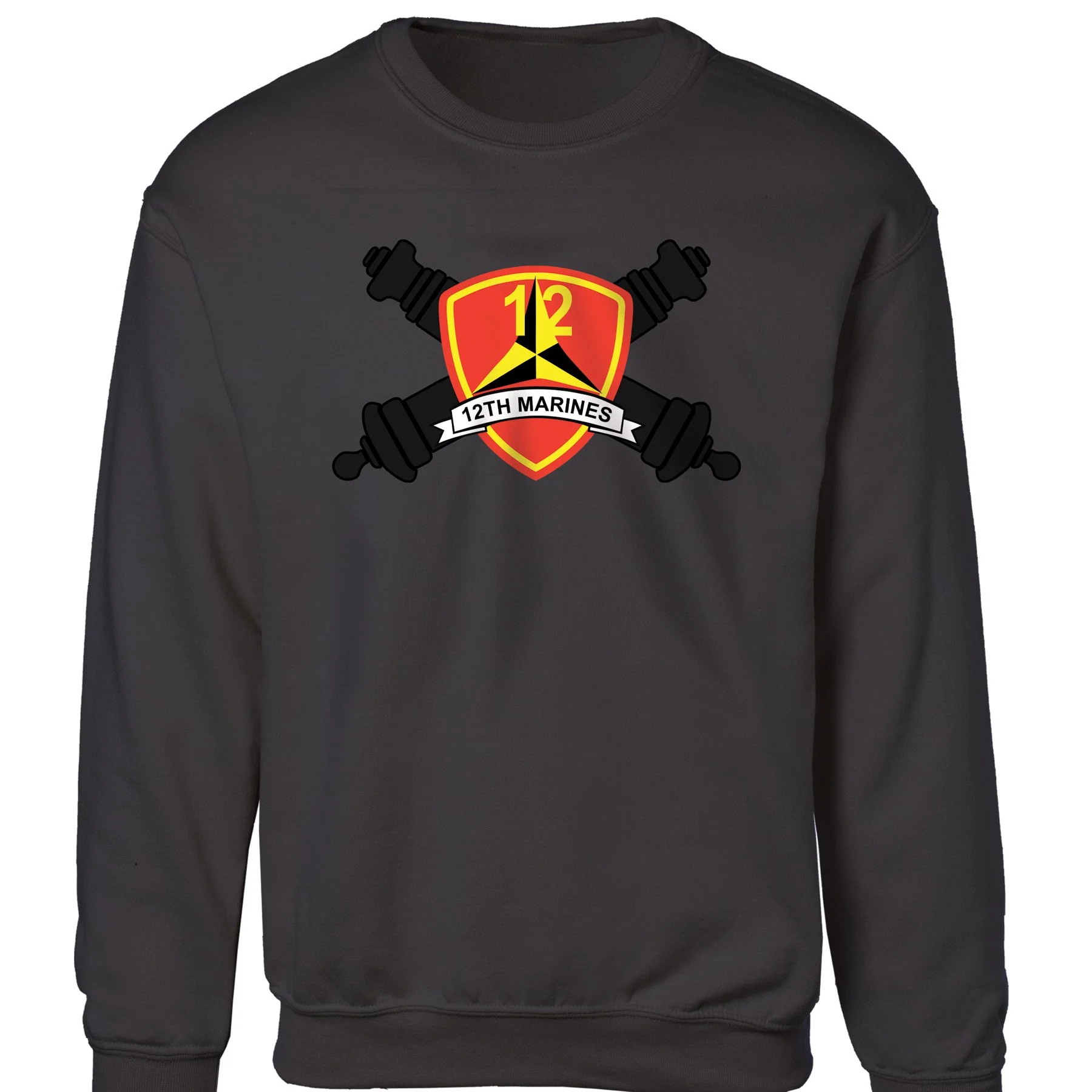 12th Marines Regimental Sweatshirt- Crossed Cannons