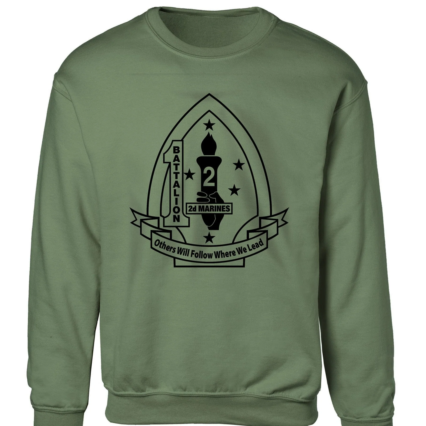 1st Battalion 2nd Marines Sweatshirt - Image 3