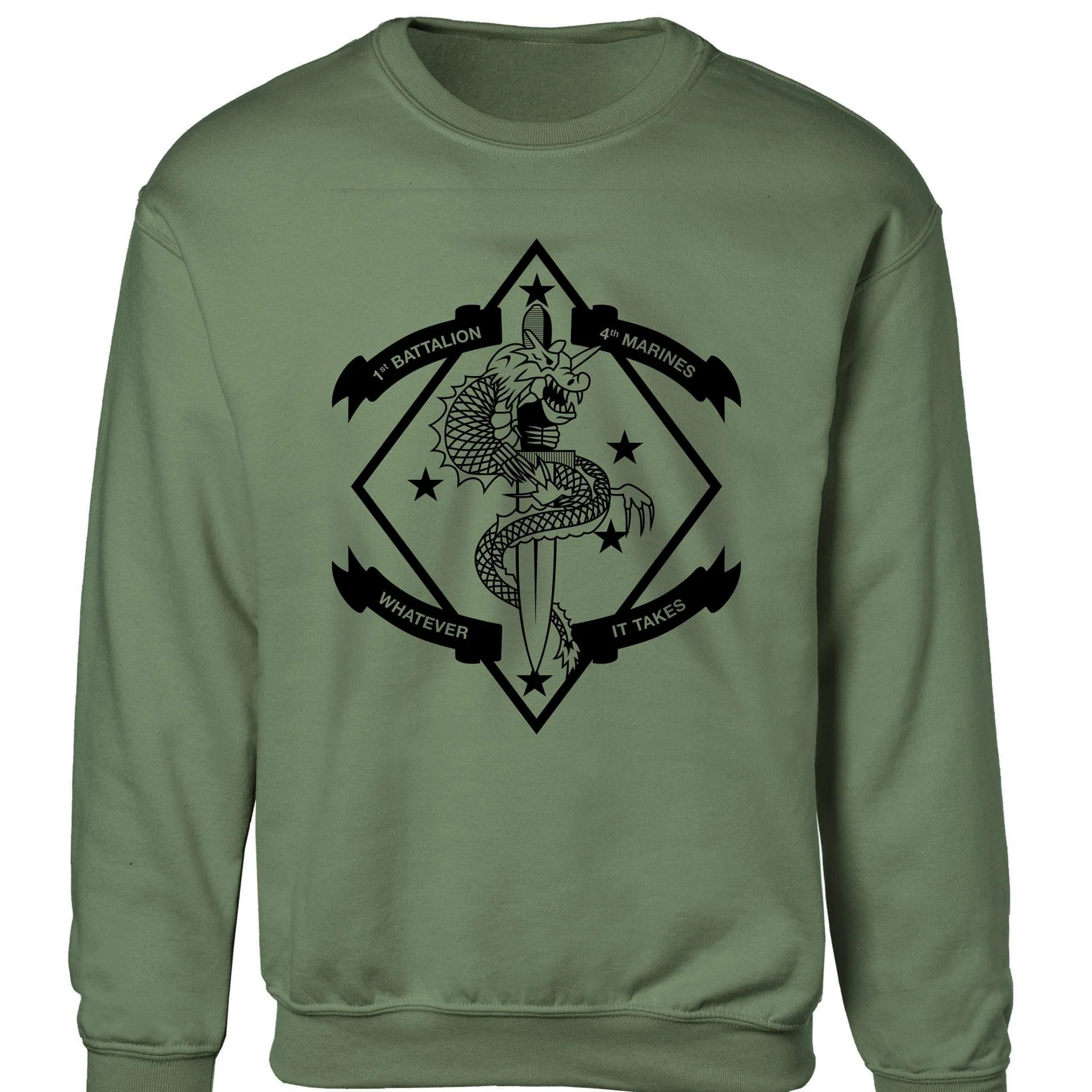 1st Battalion 4th Marines Sweatshirt - Image 3