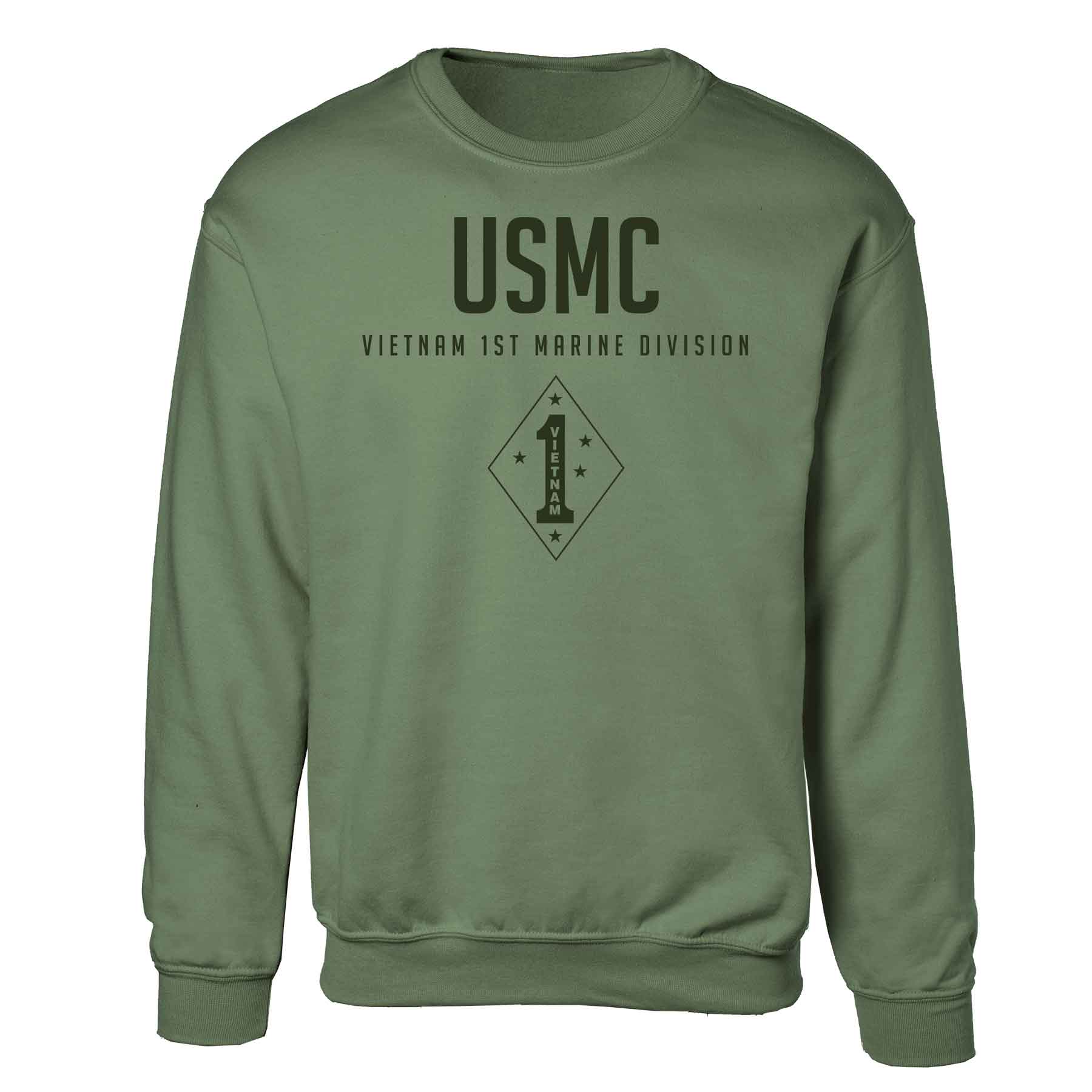 Vietnam 1st Marine Division Tonal Sweatshirt - Image 4