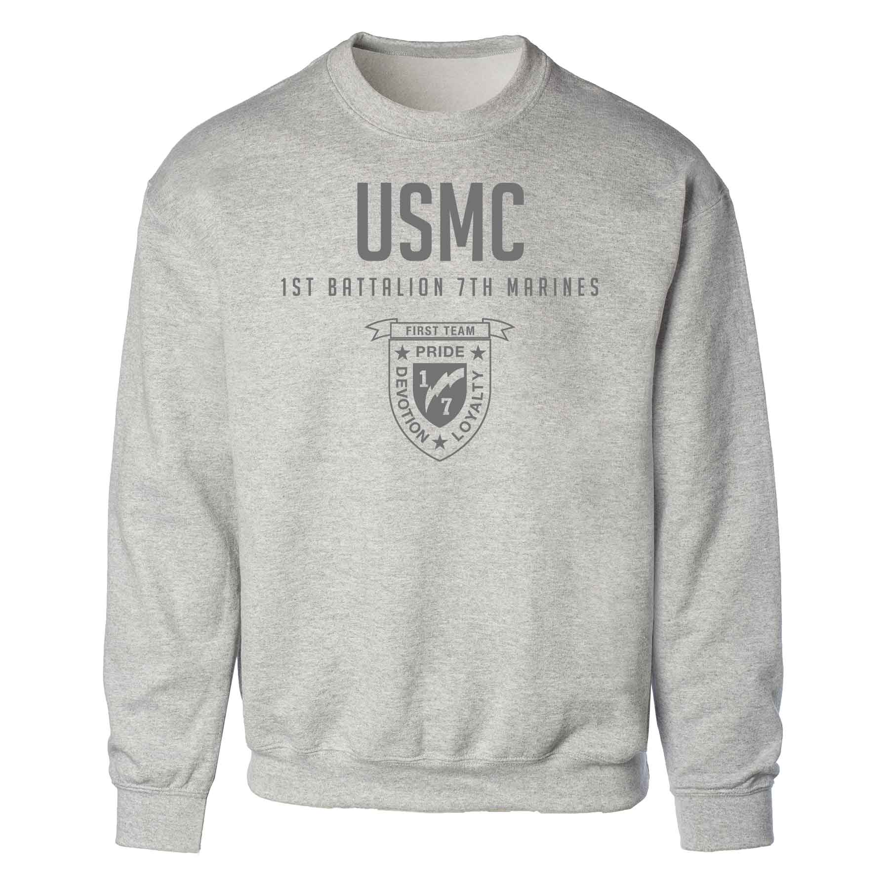 1st Battalion 7th Marines Tonal Sweatshirt - Image 2