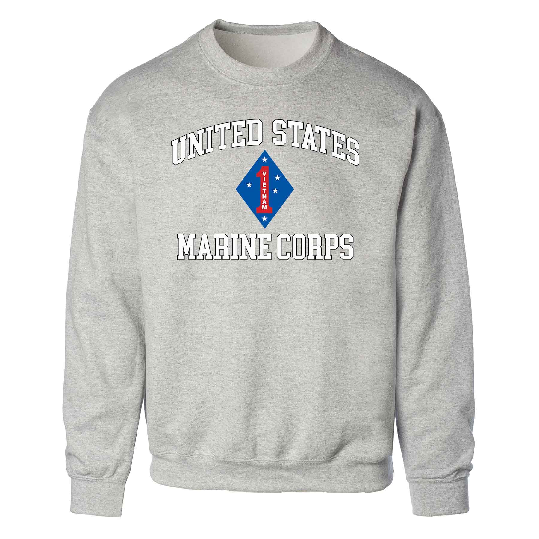 Vietnam 1st Marine Division USMC Sweatshirt - Image 2