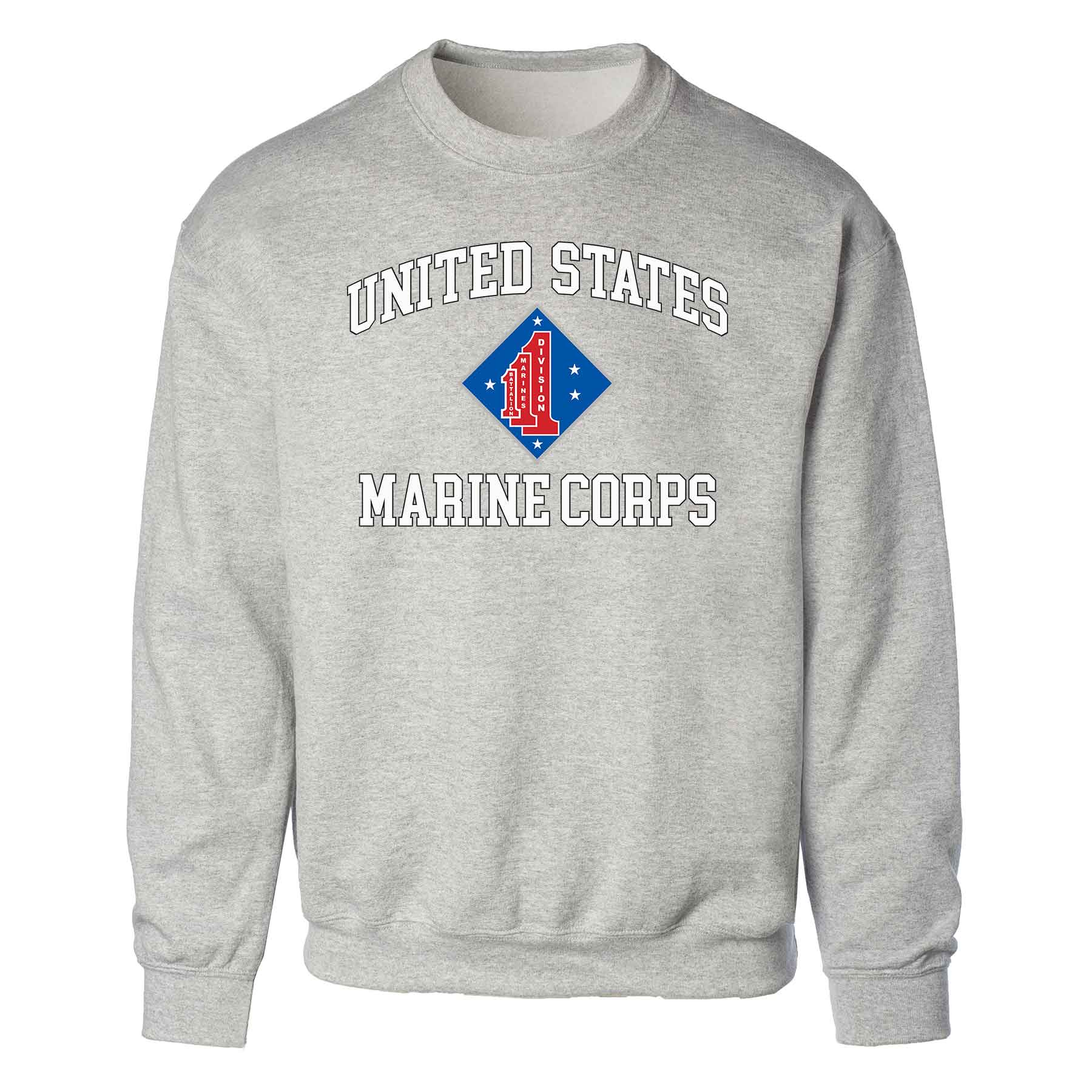 1st Battalion 1st Marines USMC Sweatshirt - Image 2