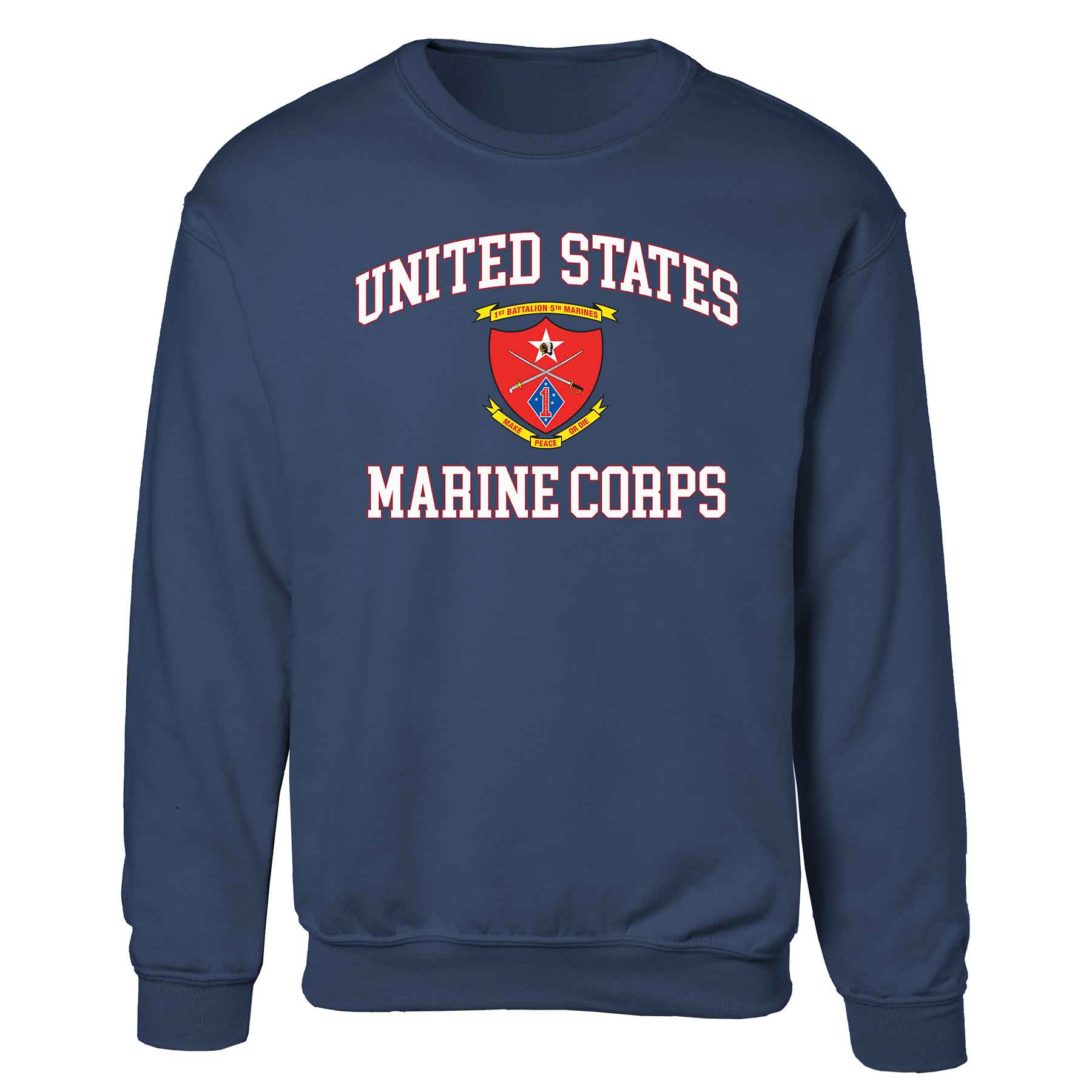 1st Battalion 5th Marines USMC Sweatshirt - Image 3