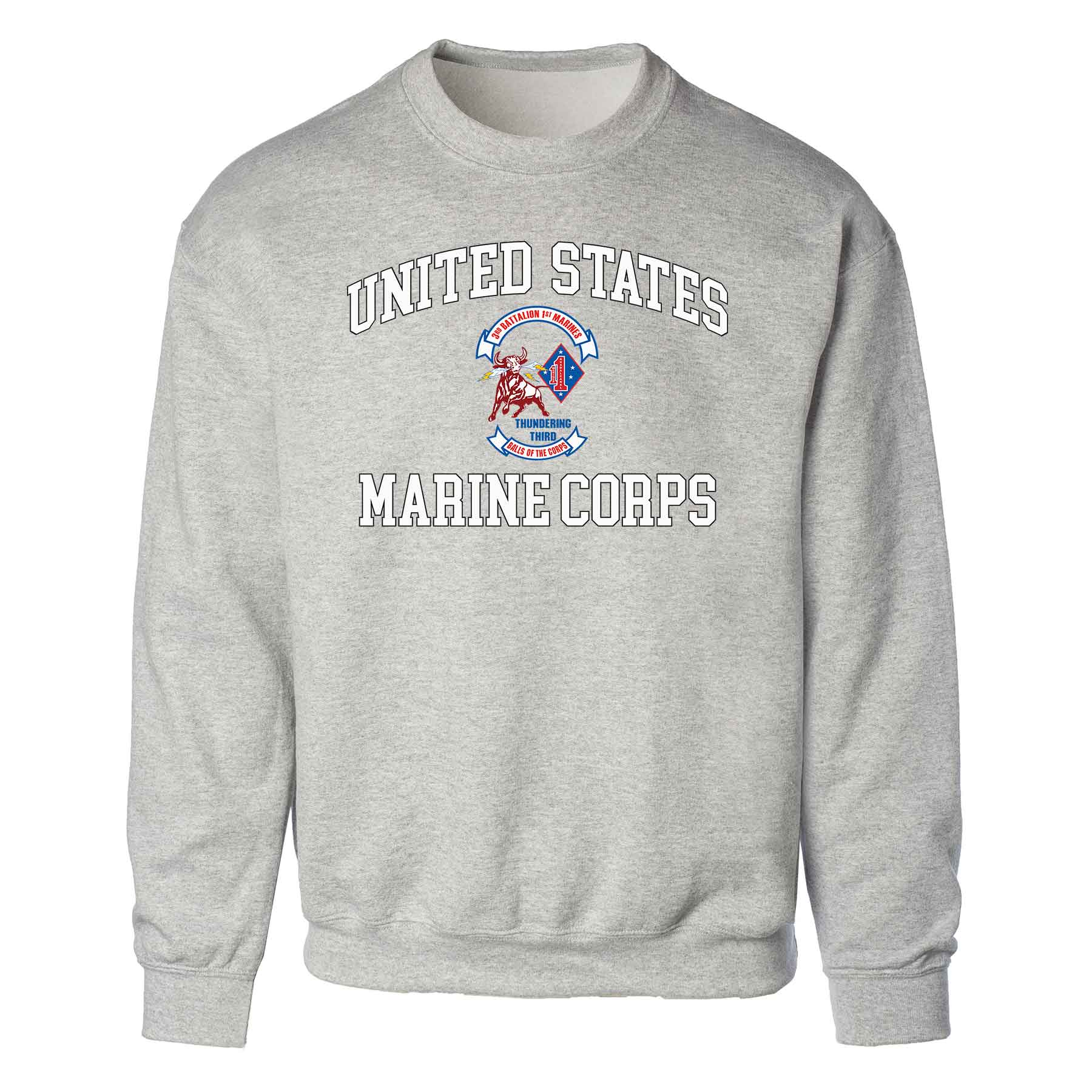 3rd Battalion 1st Marines USMC Sweatshirt - Image 2