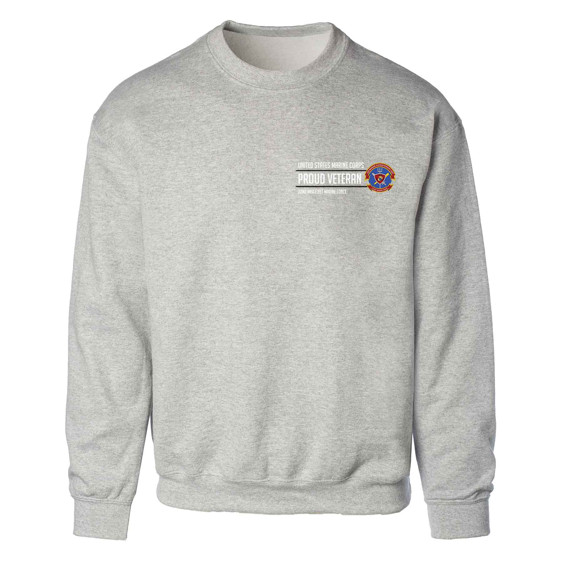 22nd MEU Fleet Marine Force Proud Veteran Sweatshirt - Image 2