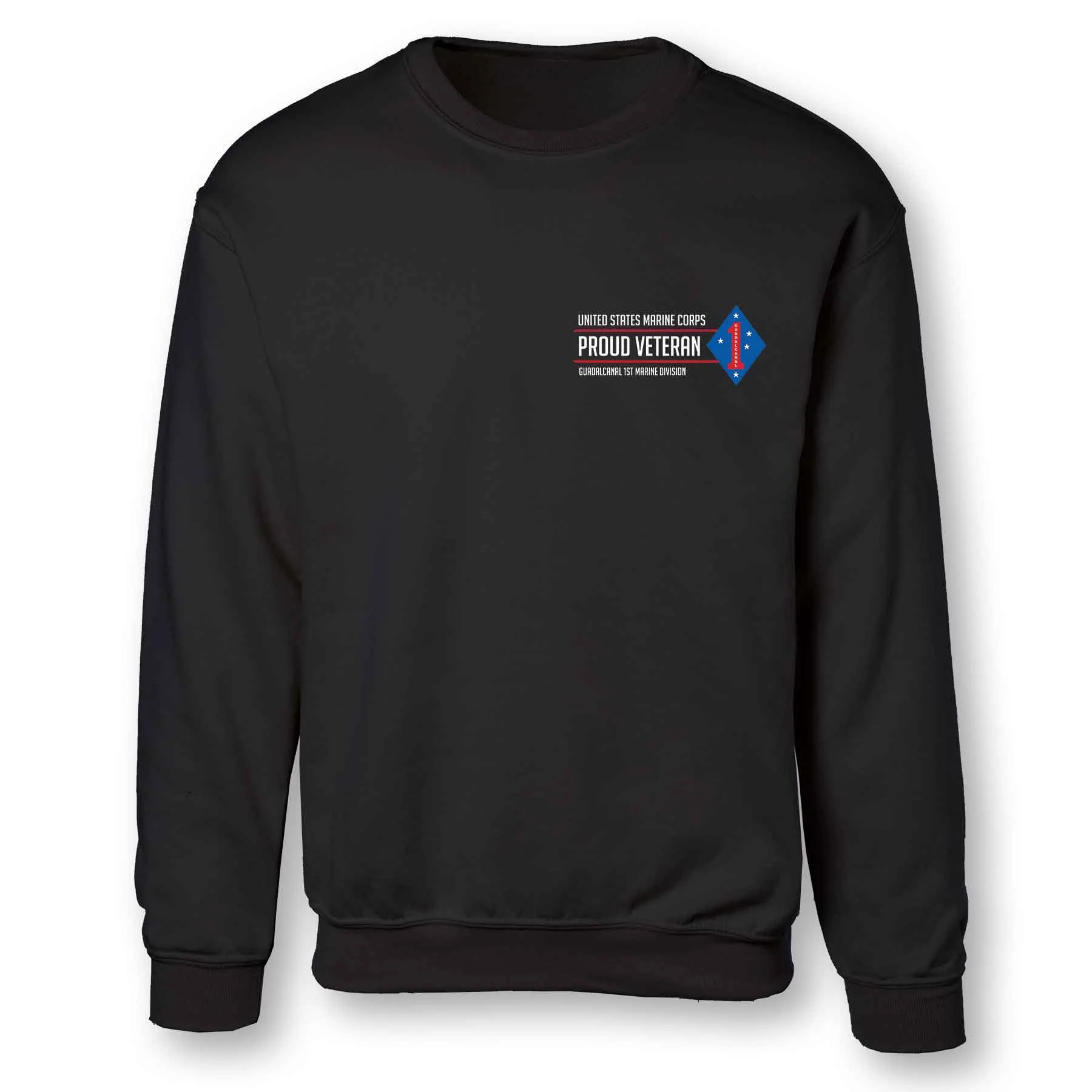Guadalcanal 1st Marine Division Proud Veteran Sweatshirt