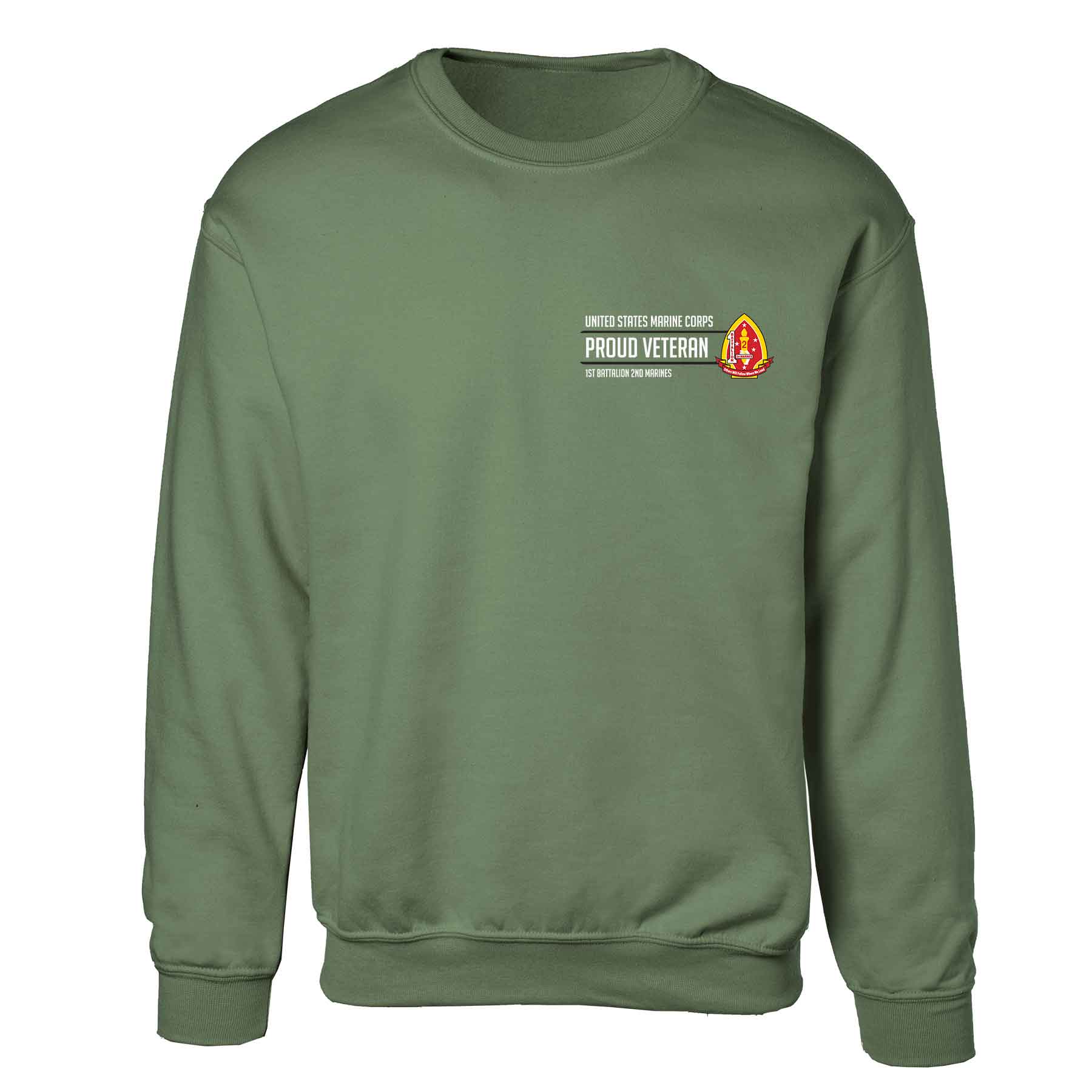 1st Battalion 2nd Marines Proud Veteran Sweatshirt - Image 4