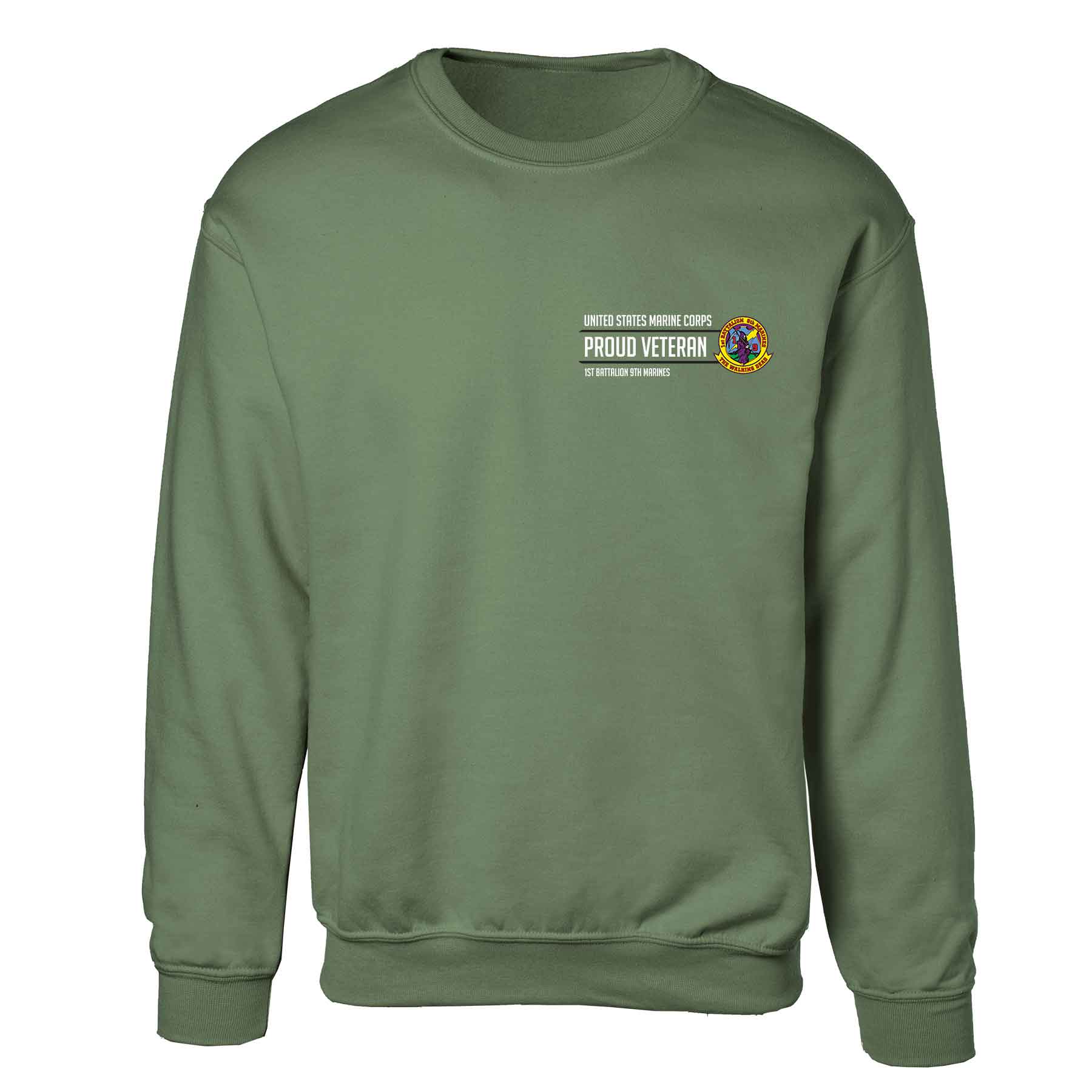 1st Battalion 9th Marines Proud Veteran Sweatshirt - Image 4