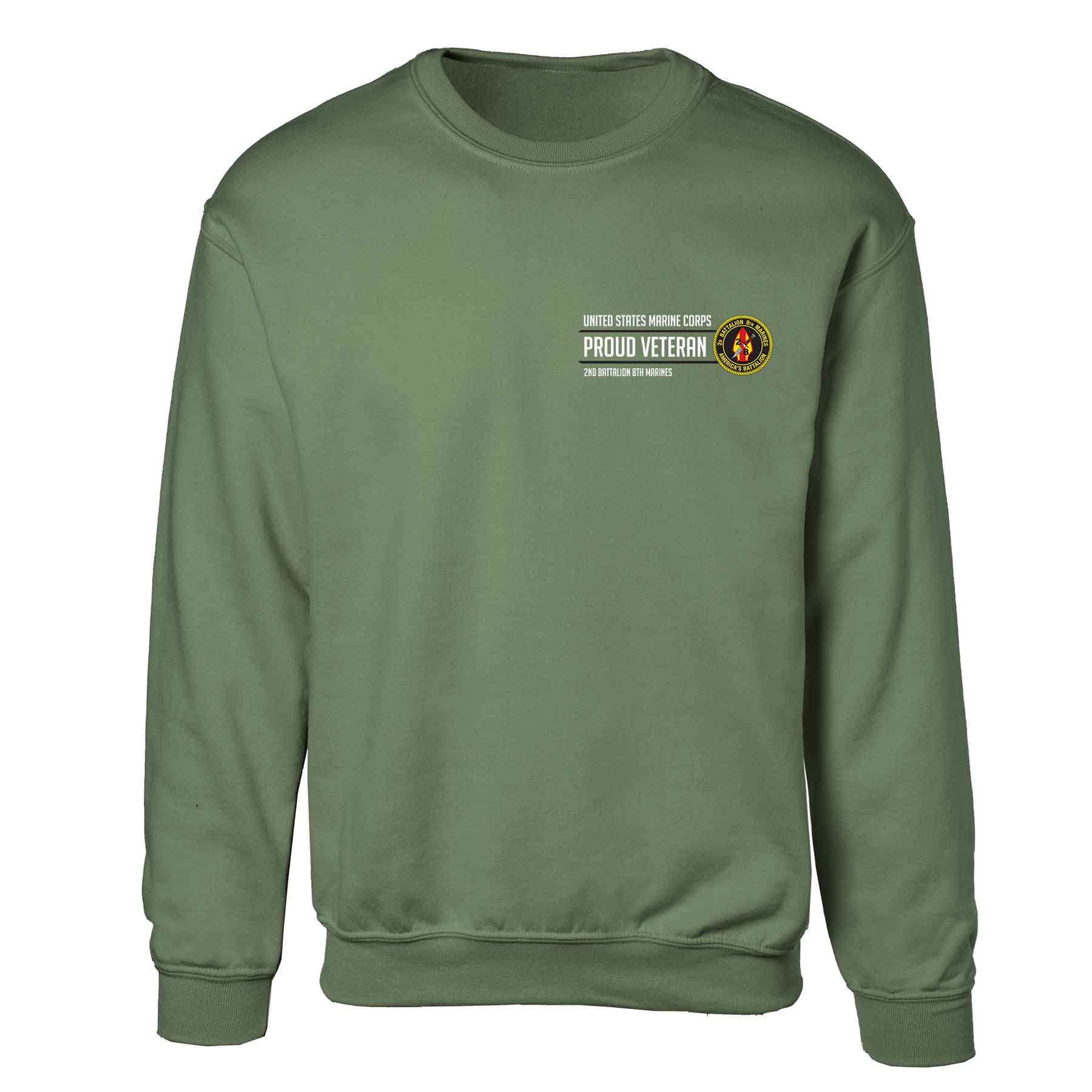 2nd Battalion 8th Marines Proud Veteran Sweatshirt - Image 4