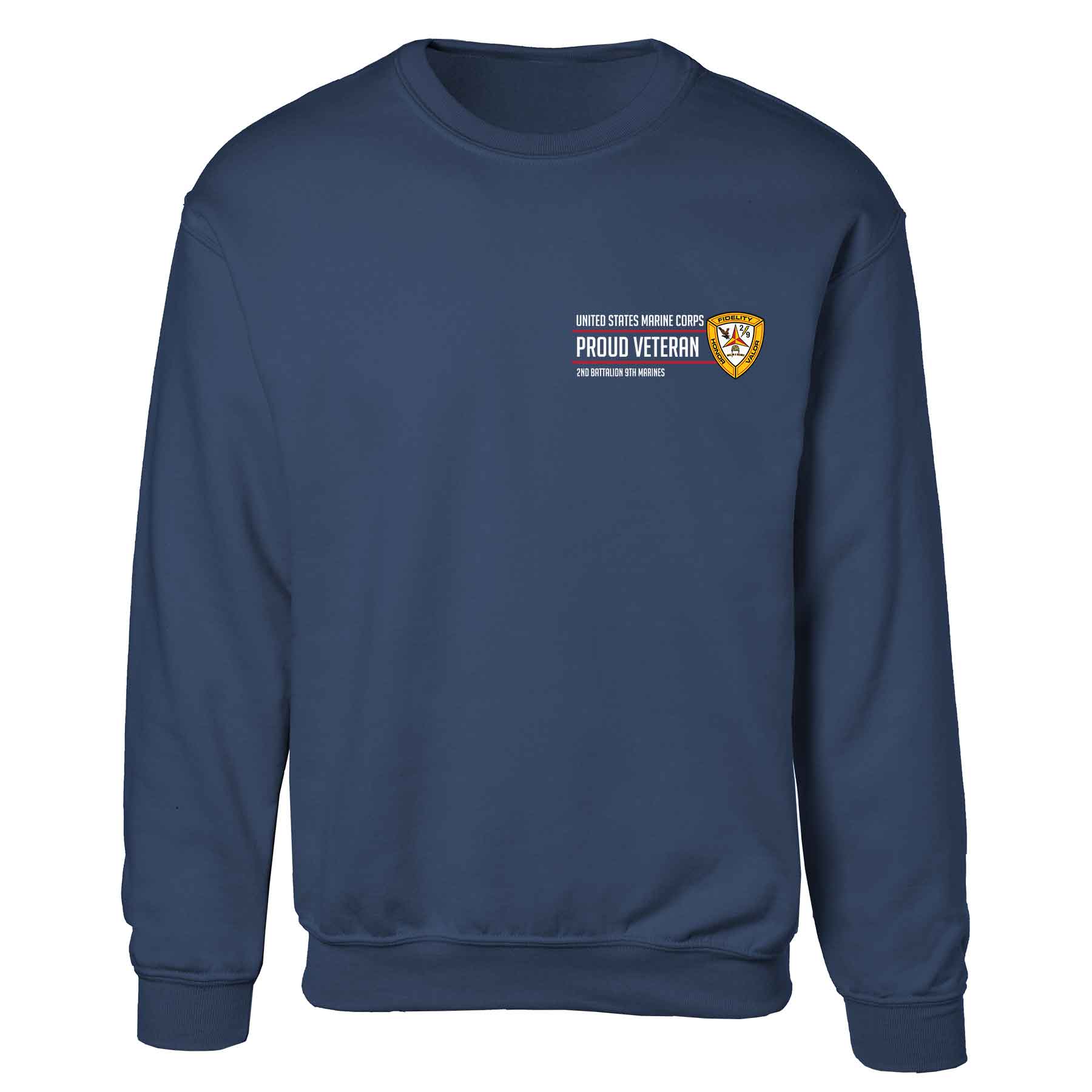 2nd Battalion 9th Marines Proud Veteran Sweatshirt - Image 3