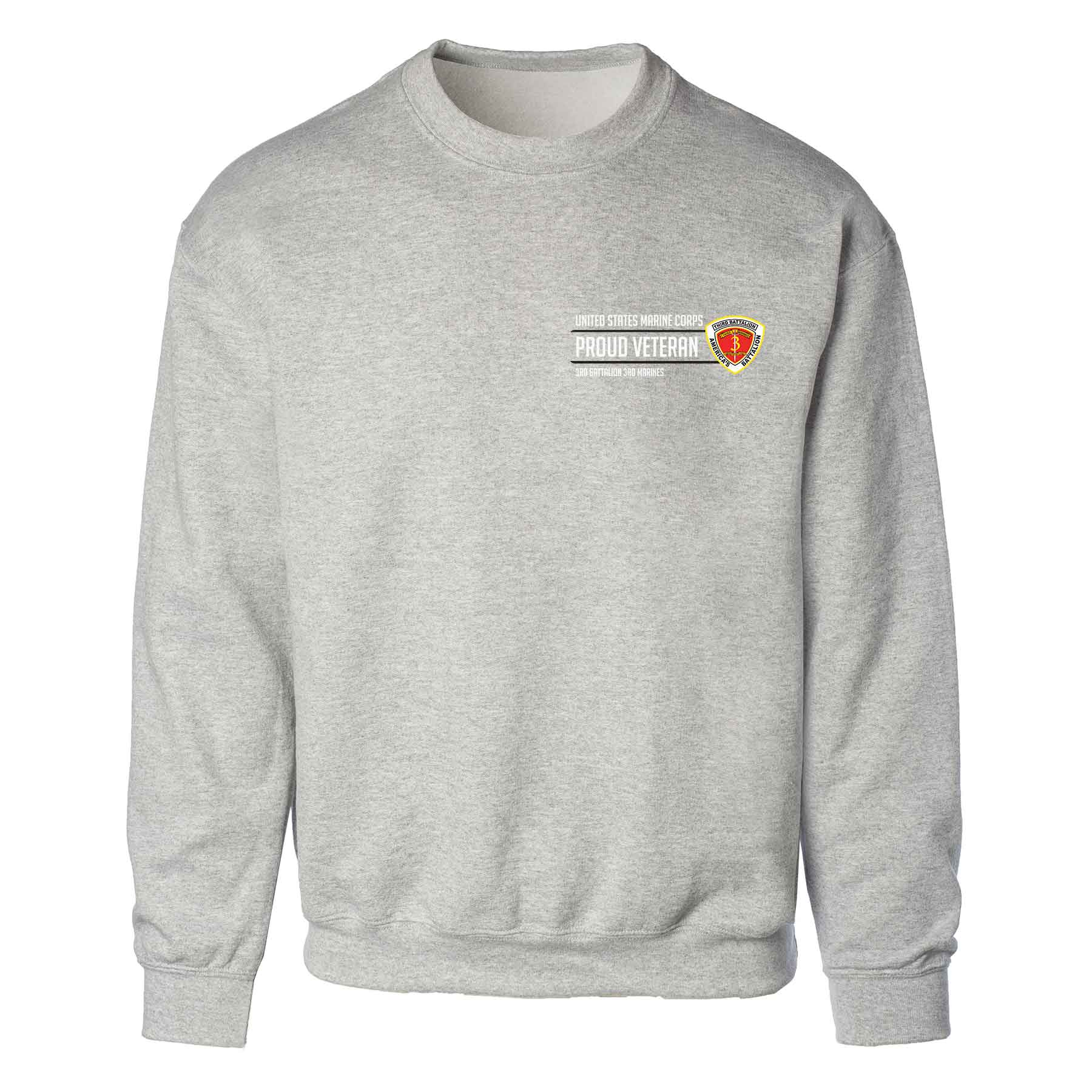 3rd Battalion 3rd Marines Proud Veteran Sweatshirt - Image 2