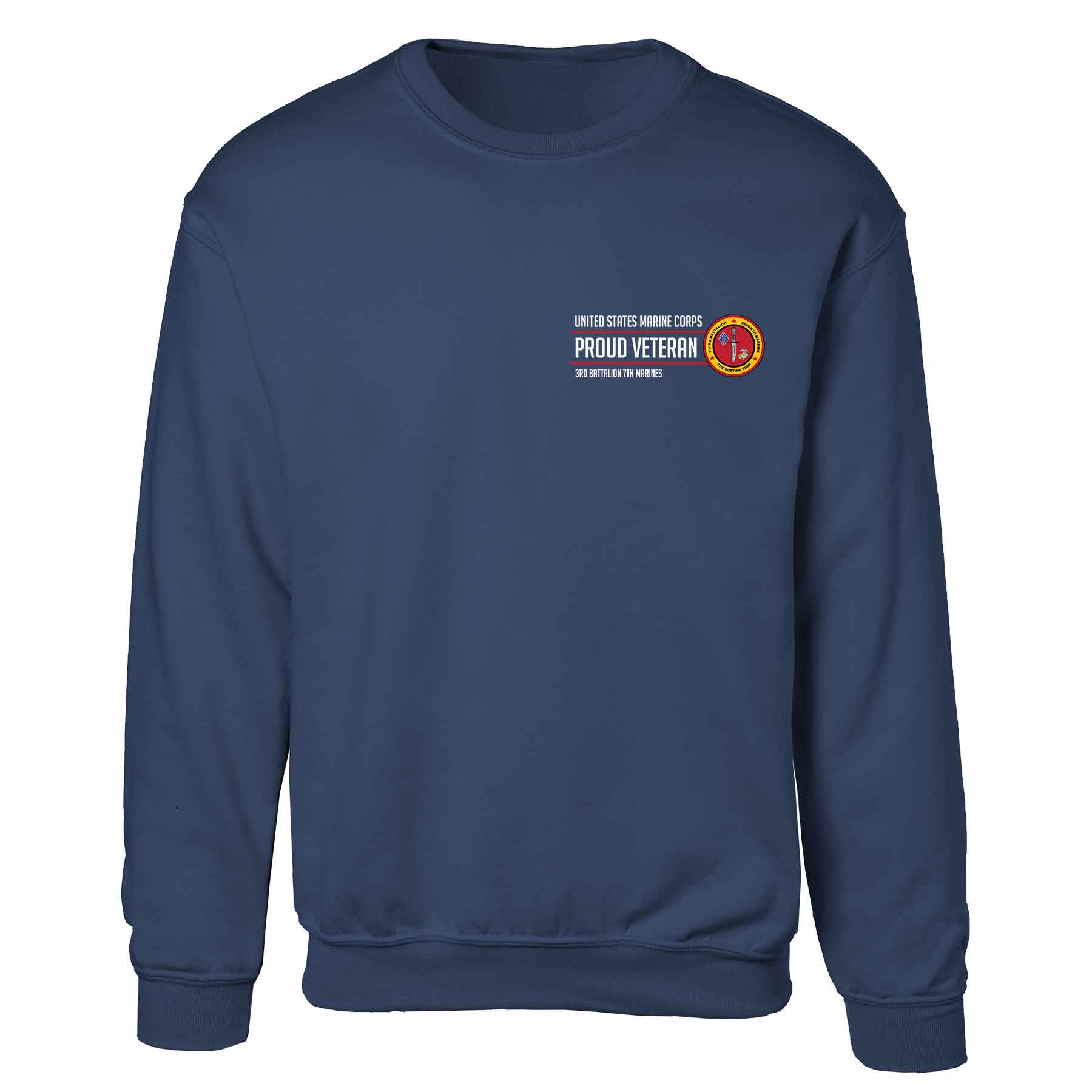 3rd Battalion 7th Marines Proud Veteran Sweatshirt - Image 3