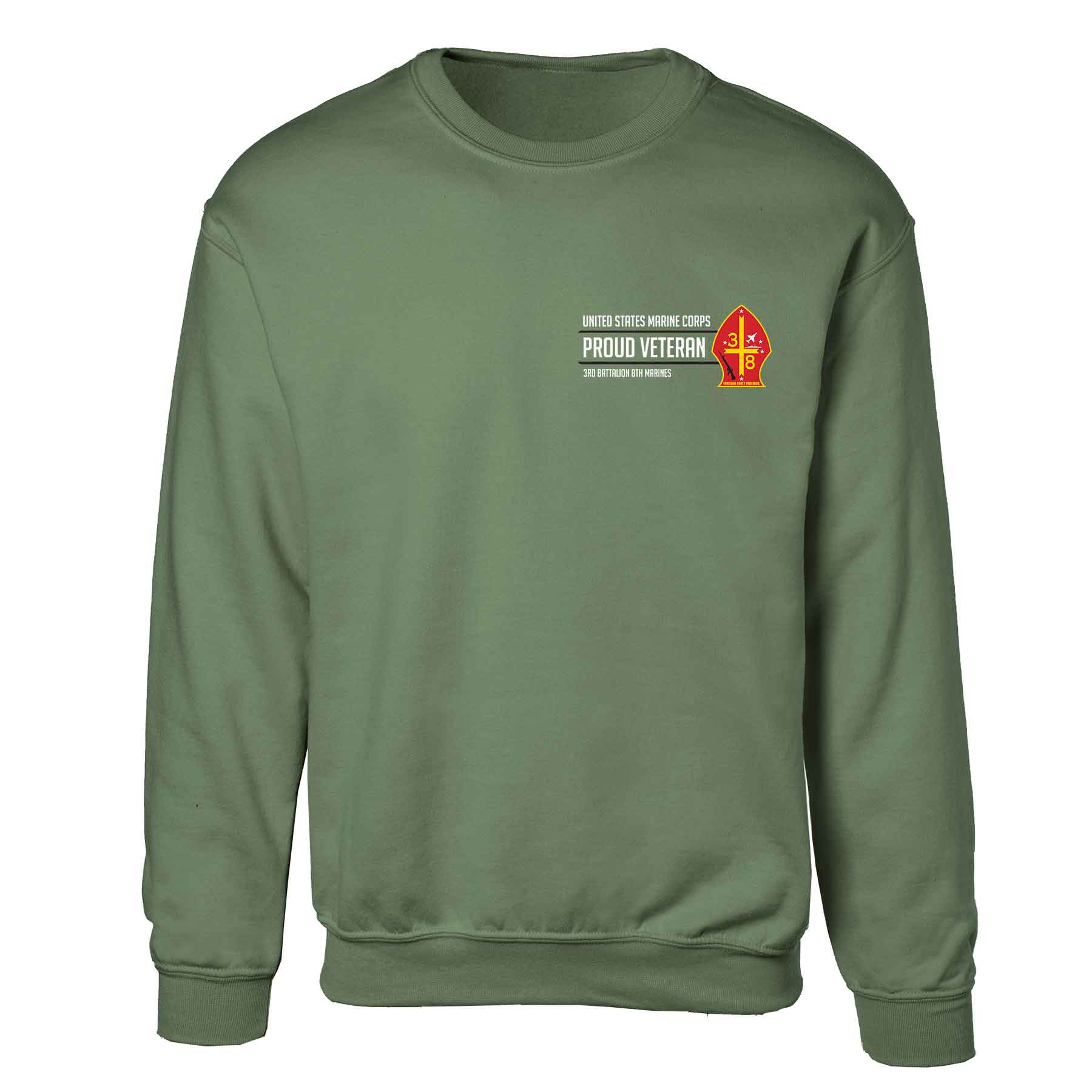 3rd Battalion 8th Marines Proud Veteran Sweatshirt - Image 4