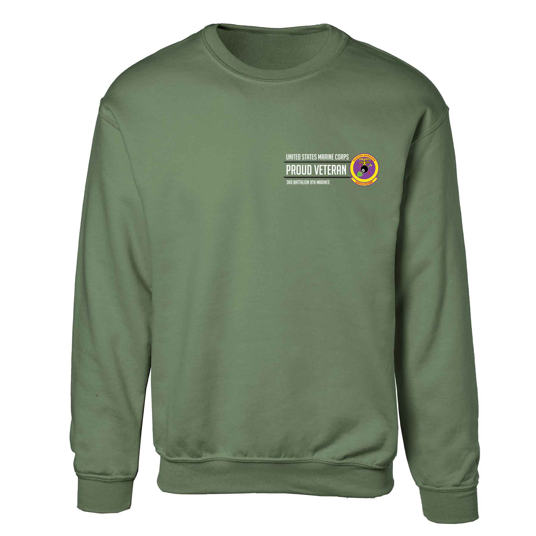 3rd Battalion 9th Marines Proud Veteran Sweatshirt - Image 4