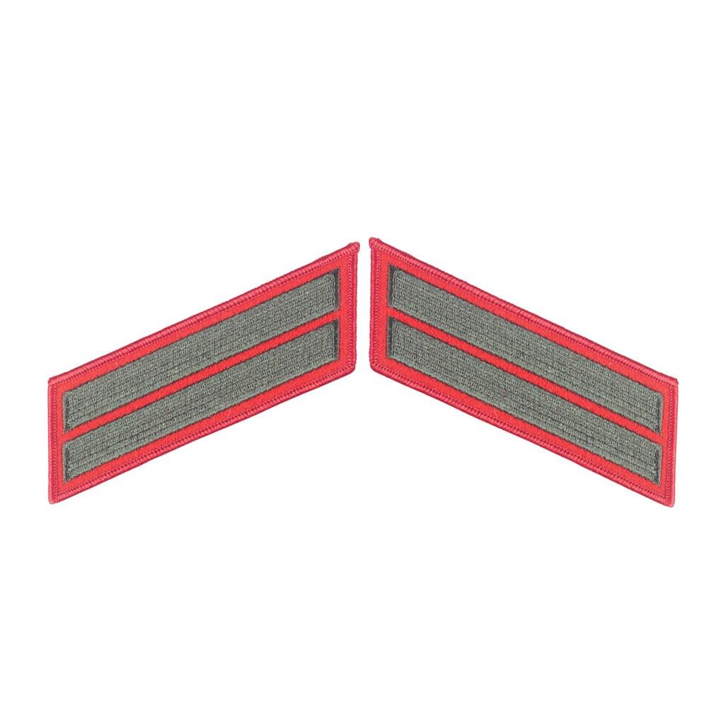 Green on Red Service Stripes - Image 3