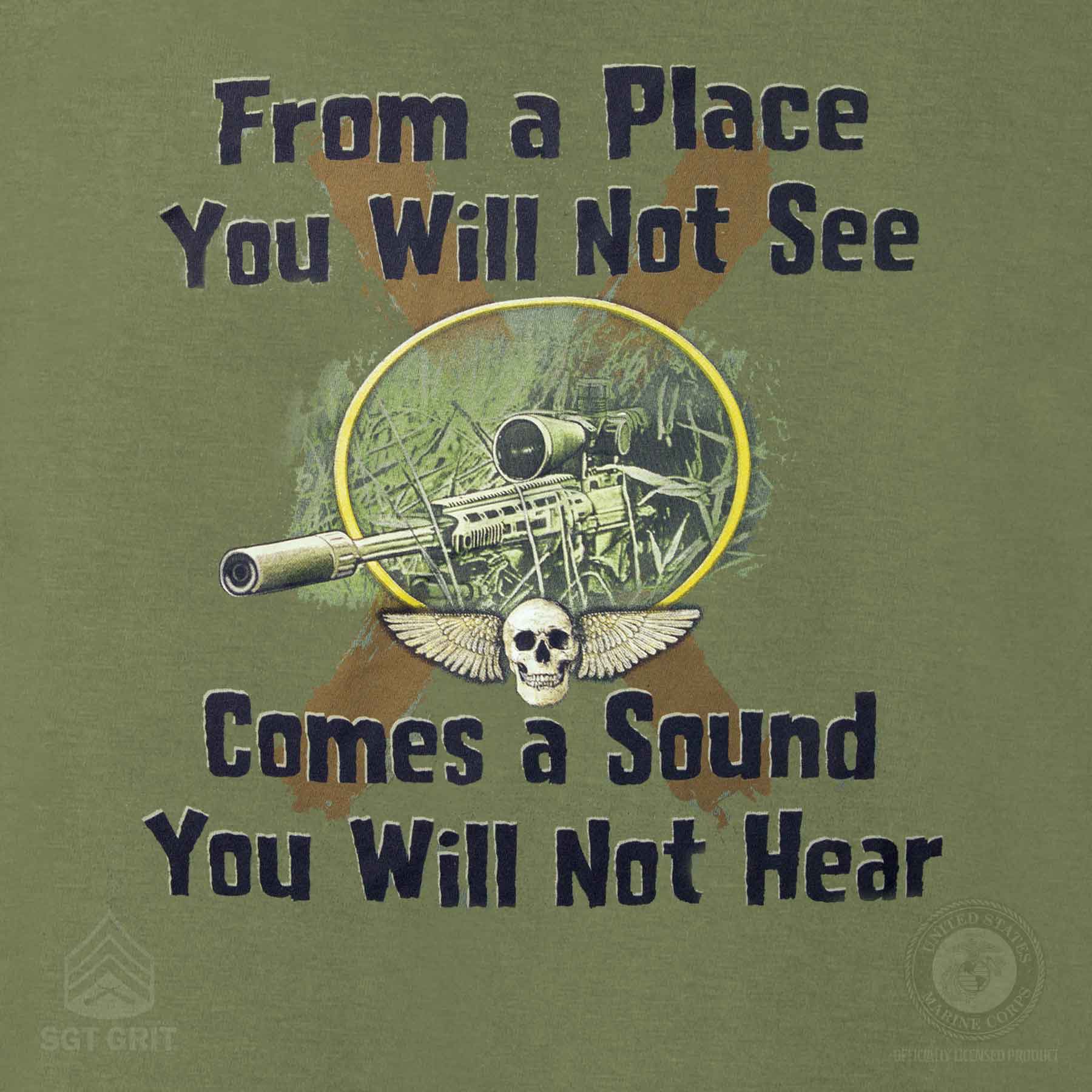 Marine Corps 'Sound You Will Not Hear' Graphic T-shirt - Image 3