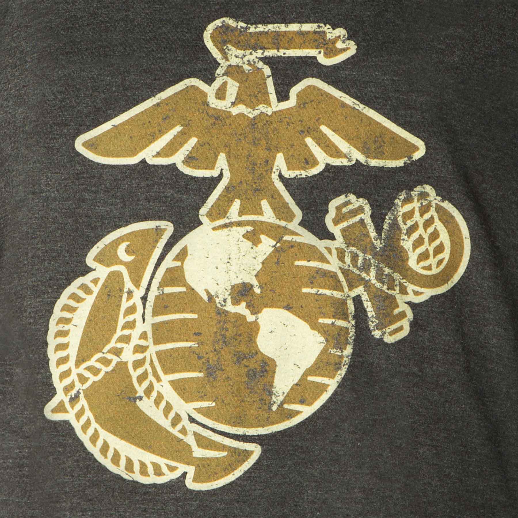Vintage-Look Graphic Marine Corps EGA T-shirt - Image 3
