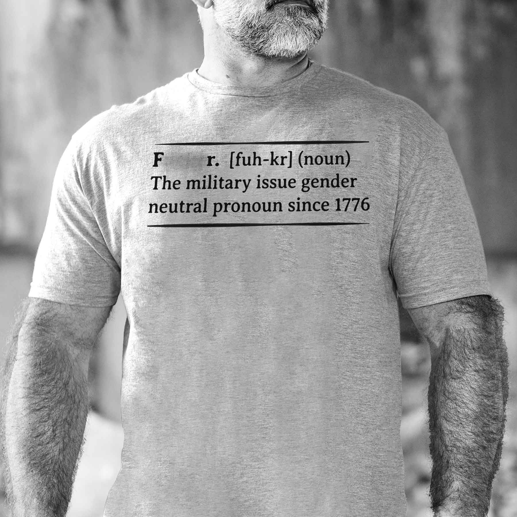Military Humor F*cker T-shirt - Image 2