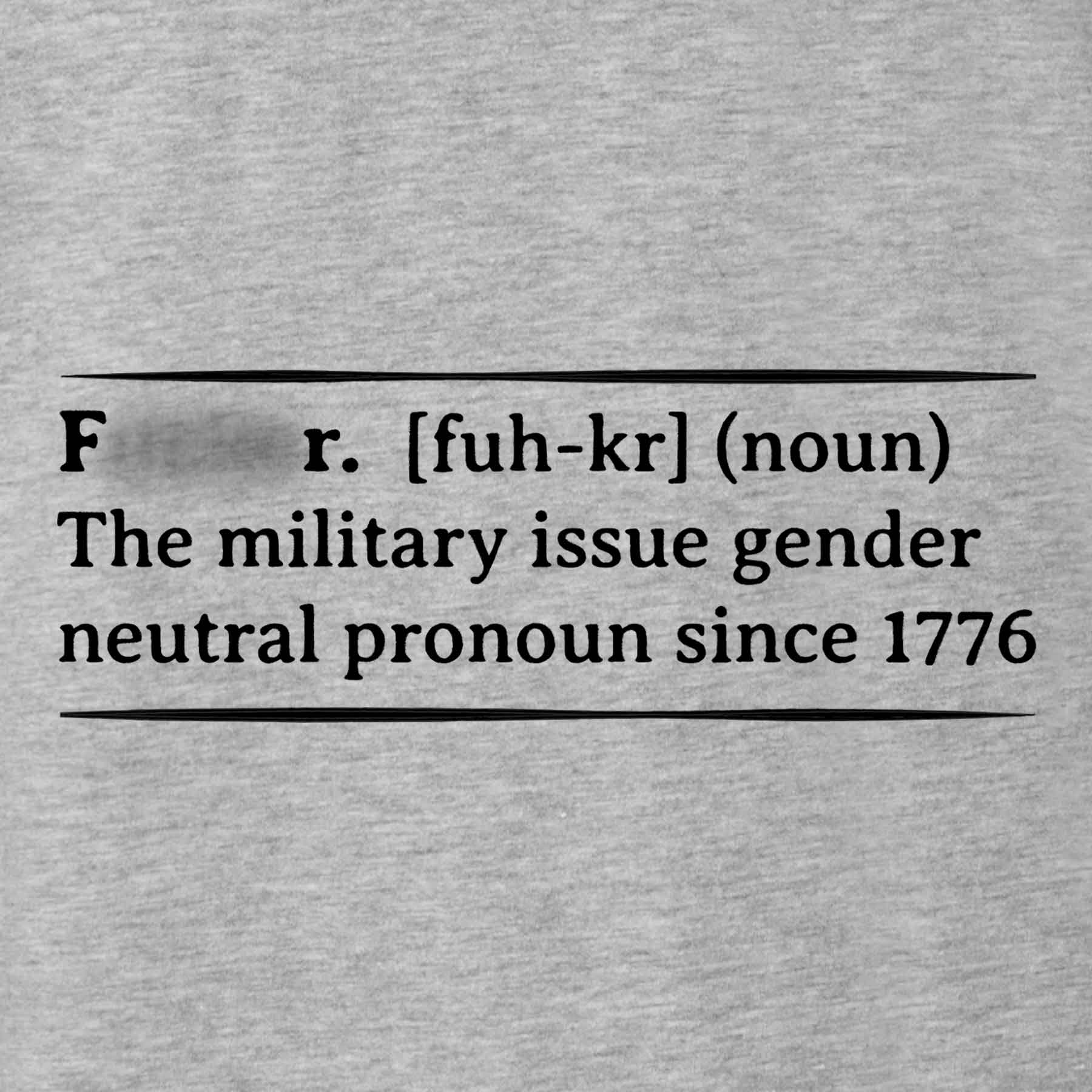 Military Humor F*cker T-shirt - Image 3