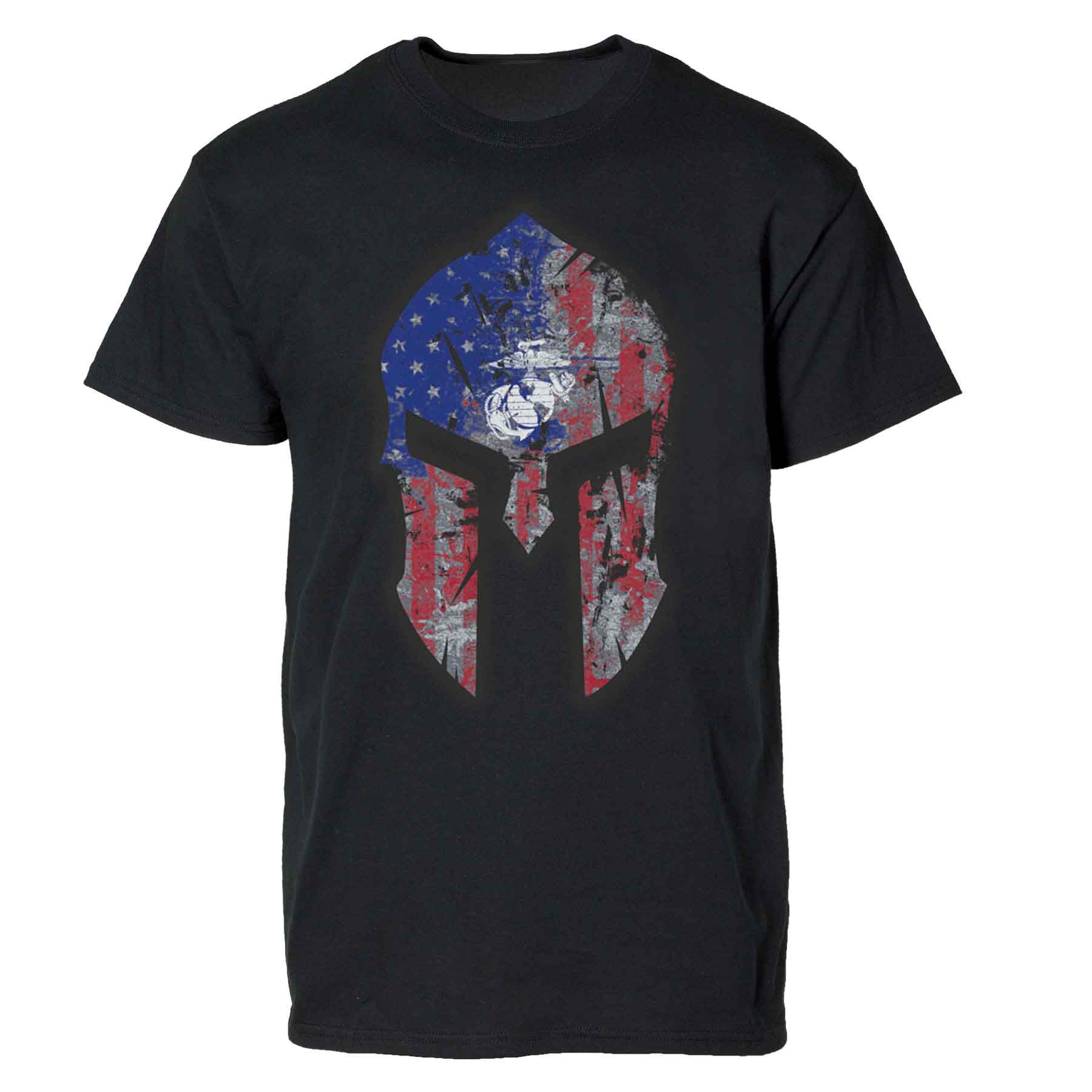 USMC Spartan Warrior Full Front T-shirt - Image 4