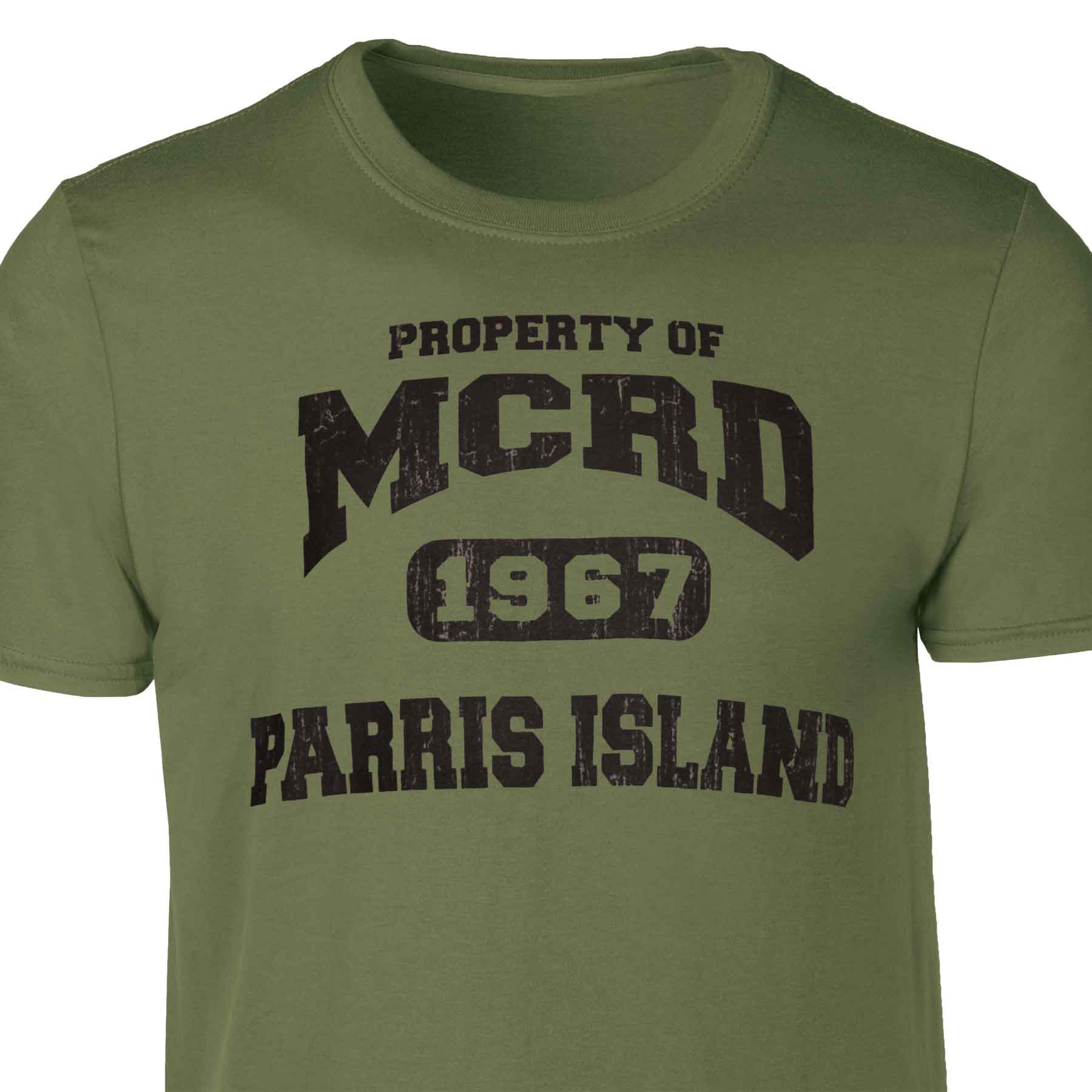 Personalized USMC Property of MCRD 1968 T-Shirt - Image 5