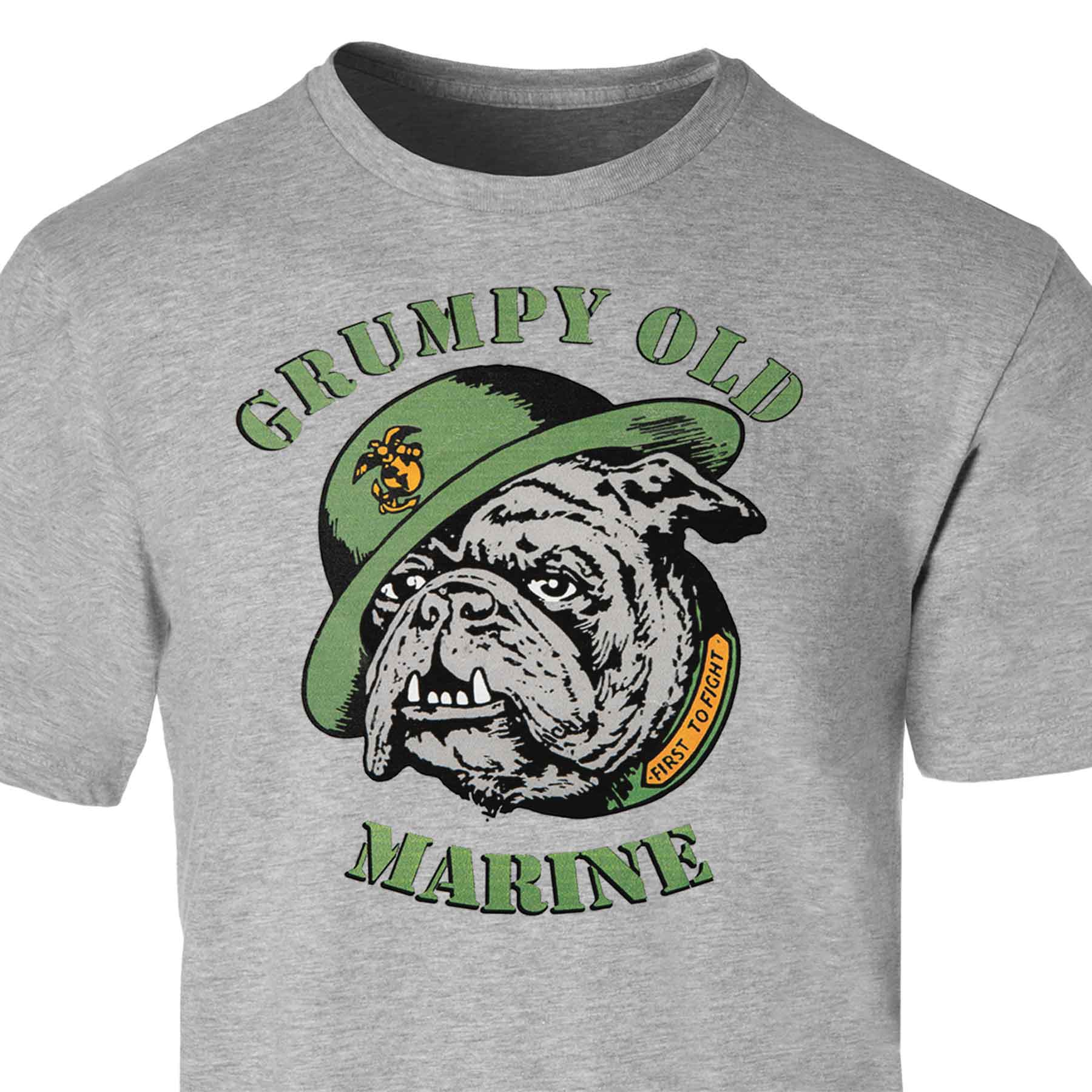 Grumpy Old Marine Bulldog Mascot T-shirt - Image 5