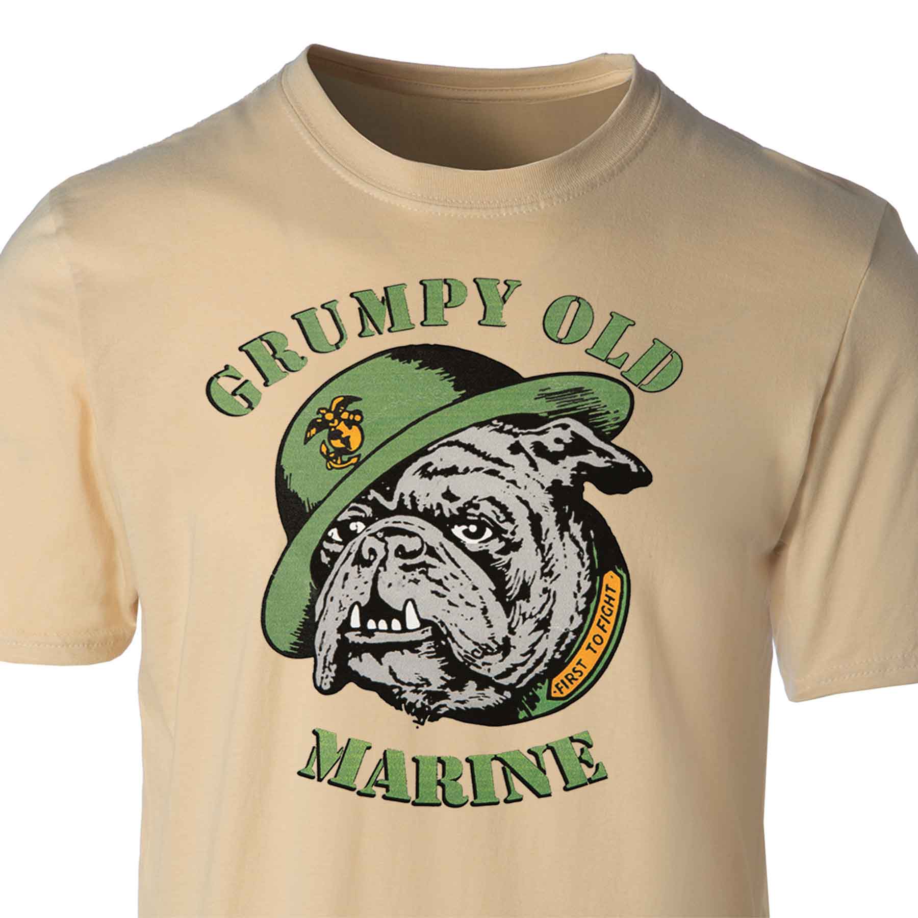 Grumpy Old Marine Bulldog Mascot T-shirt - Image 8