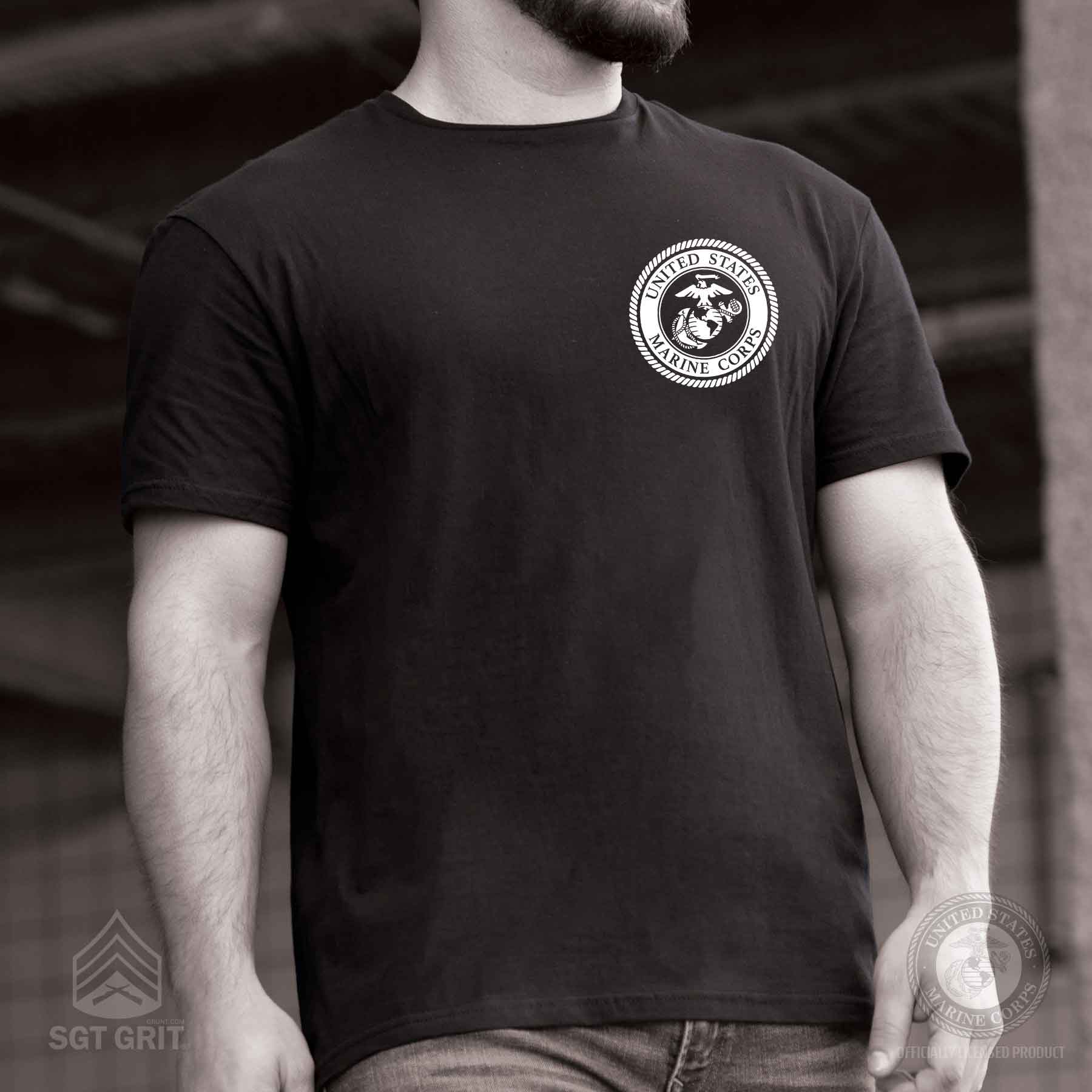 No Better Friend No Worse Enemy Full Back with Left Chest T-Shirt - Image 2