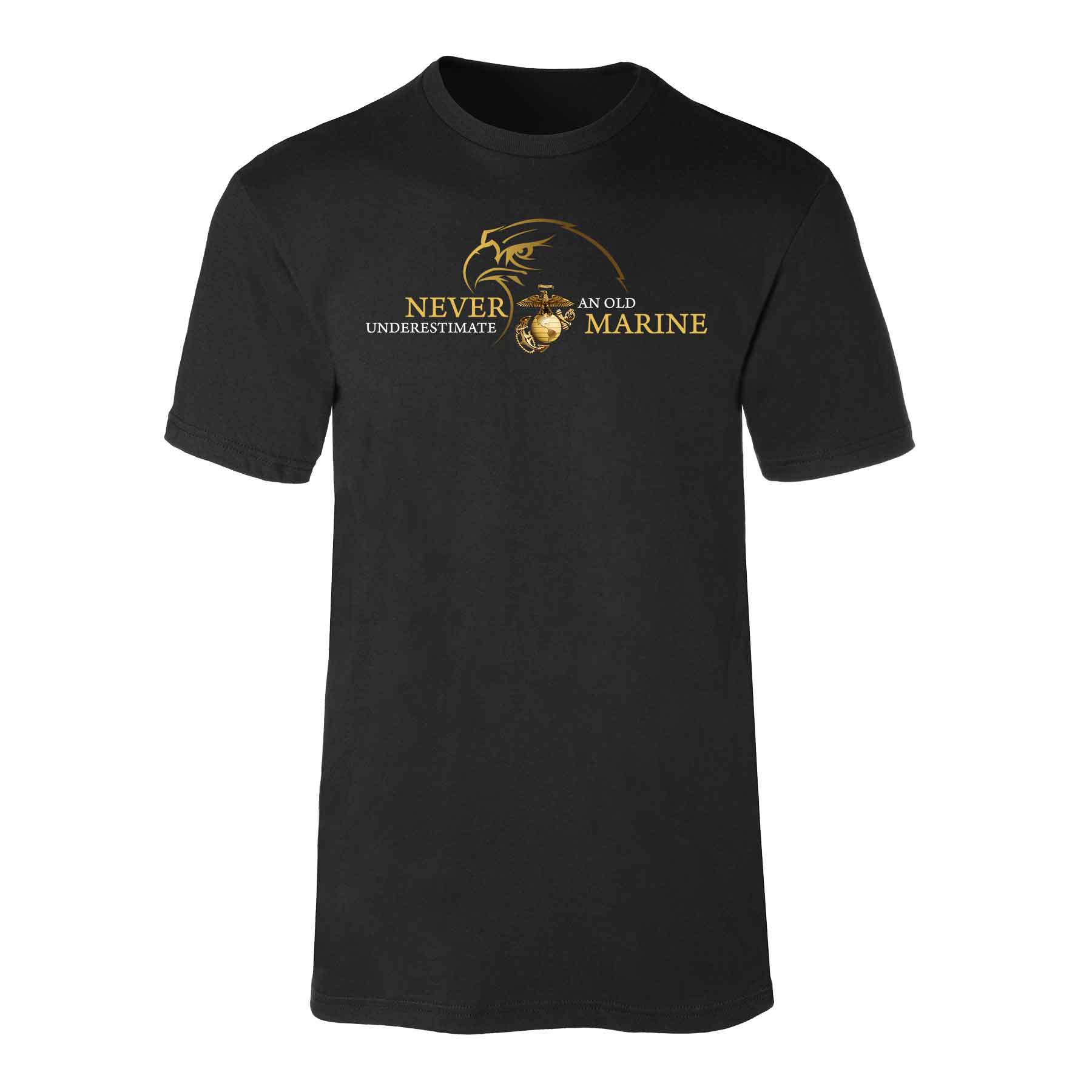 USMC 'Never Underestimate an Old Marine' T-shirt - Image 4