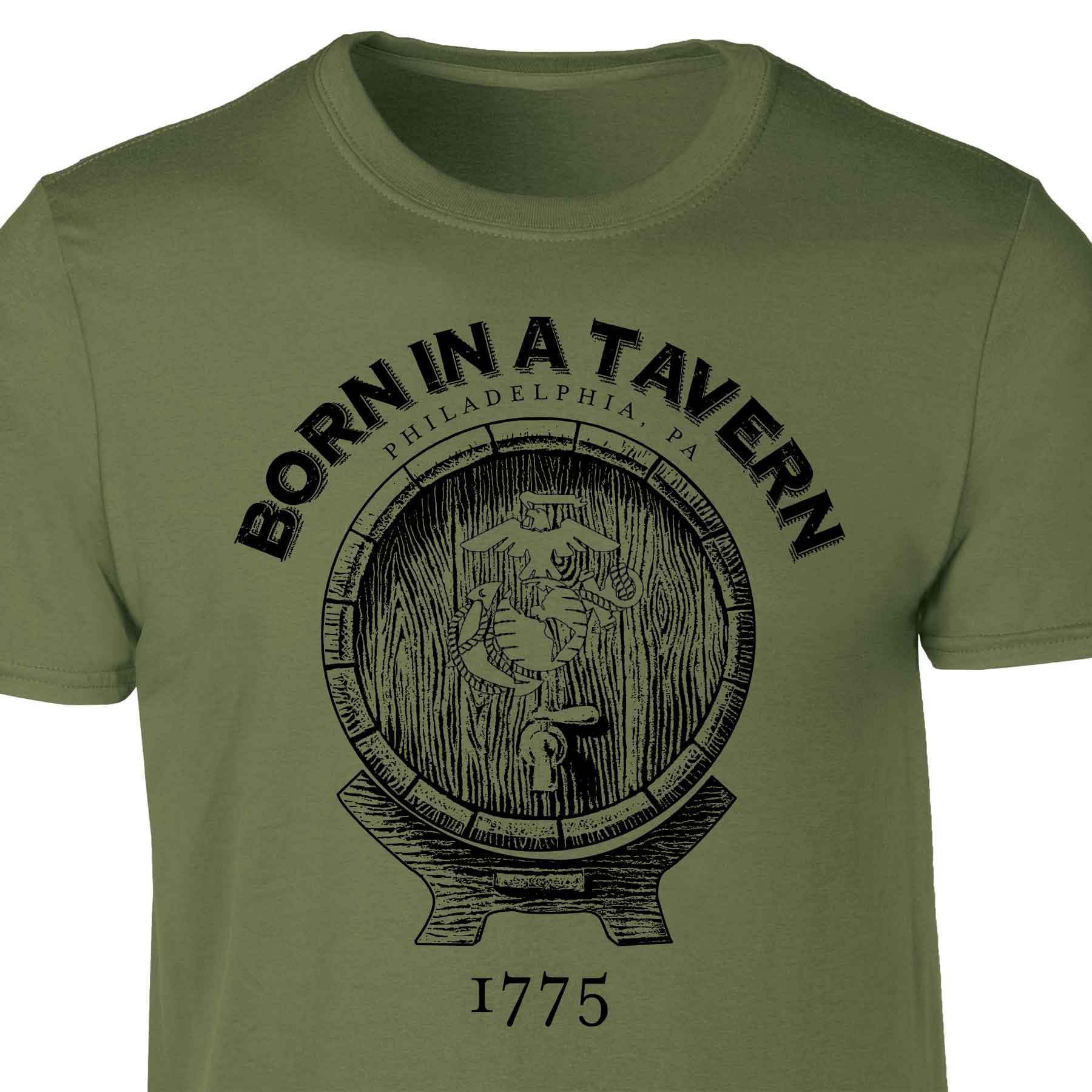 Born In A Tavern T-shirt - Image 5
