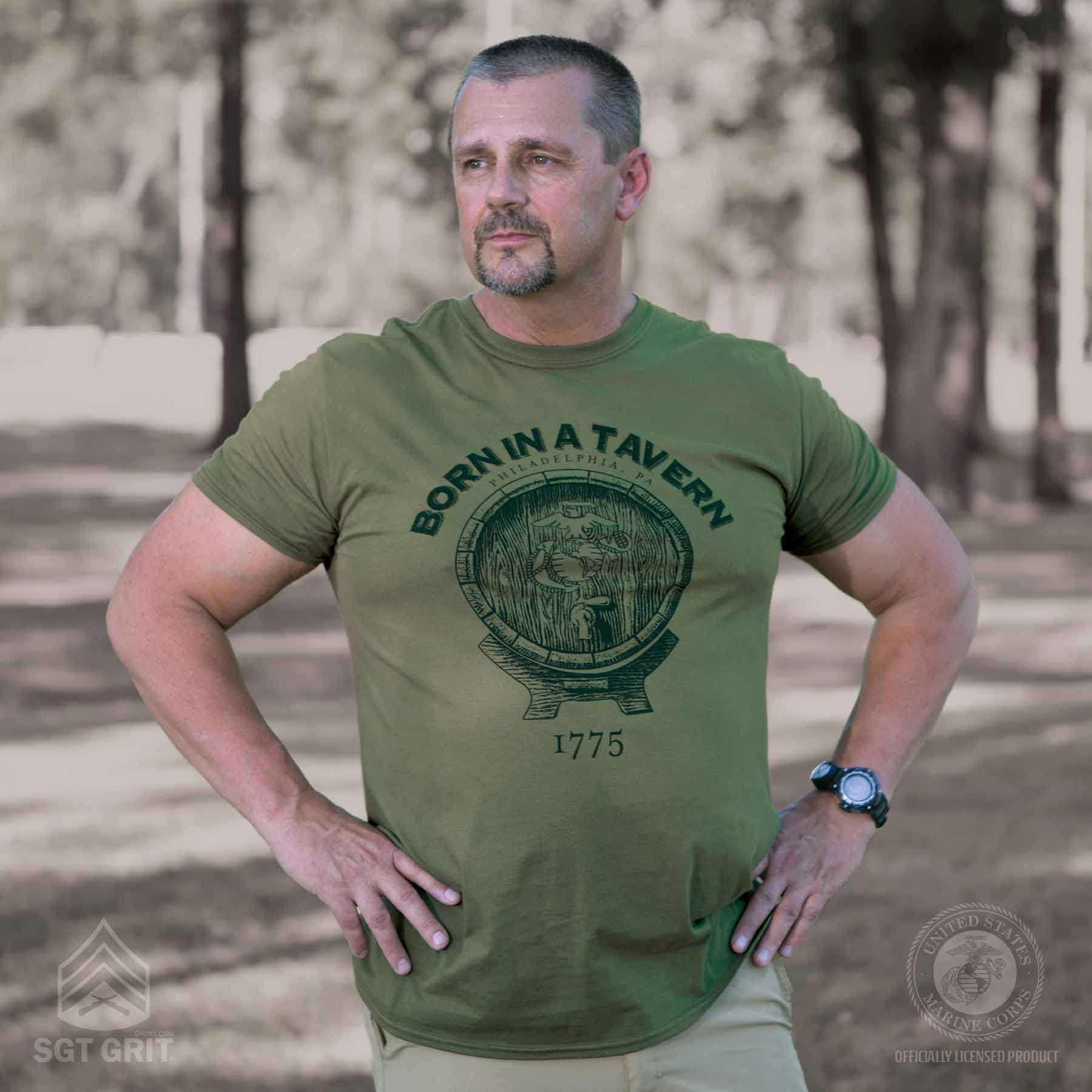 Born In A Tavern T-shirt - Image 6