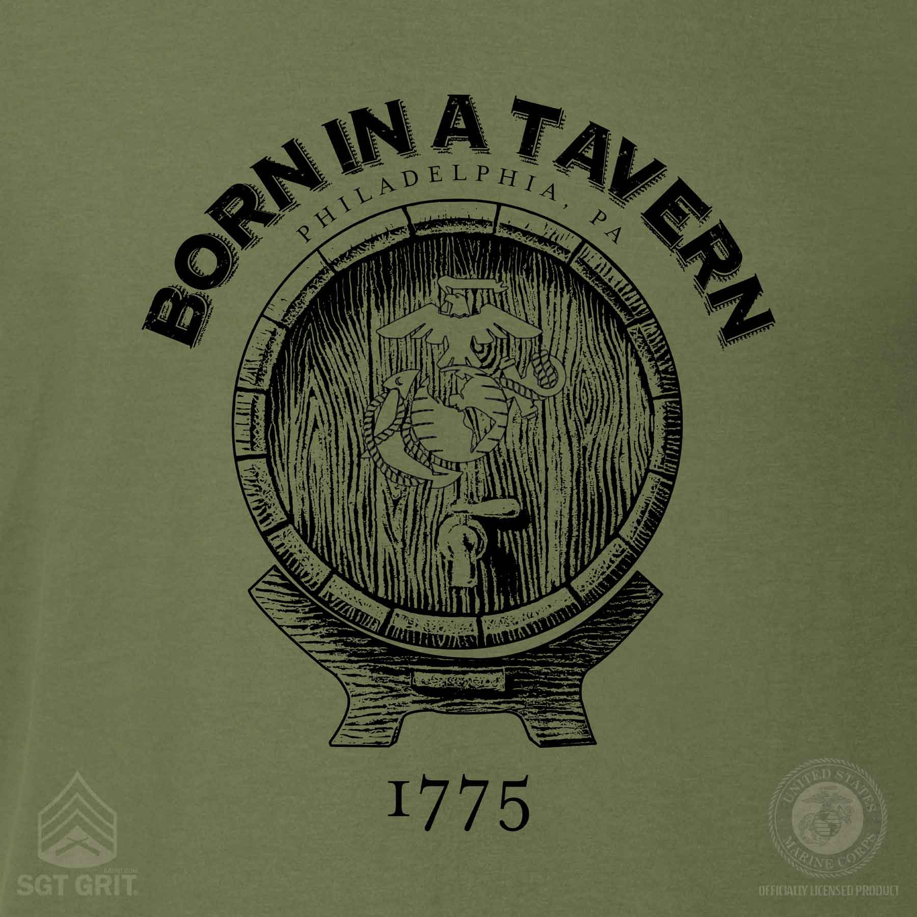 Born In A Tavern T-shirt - Image 7
