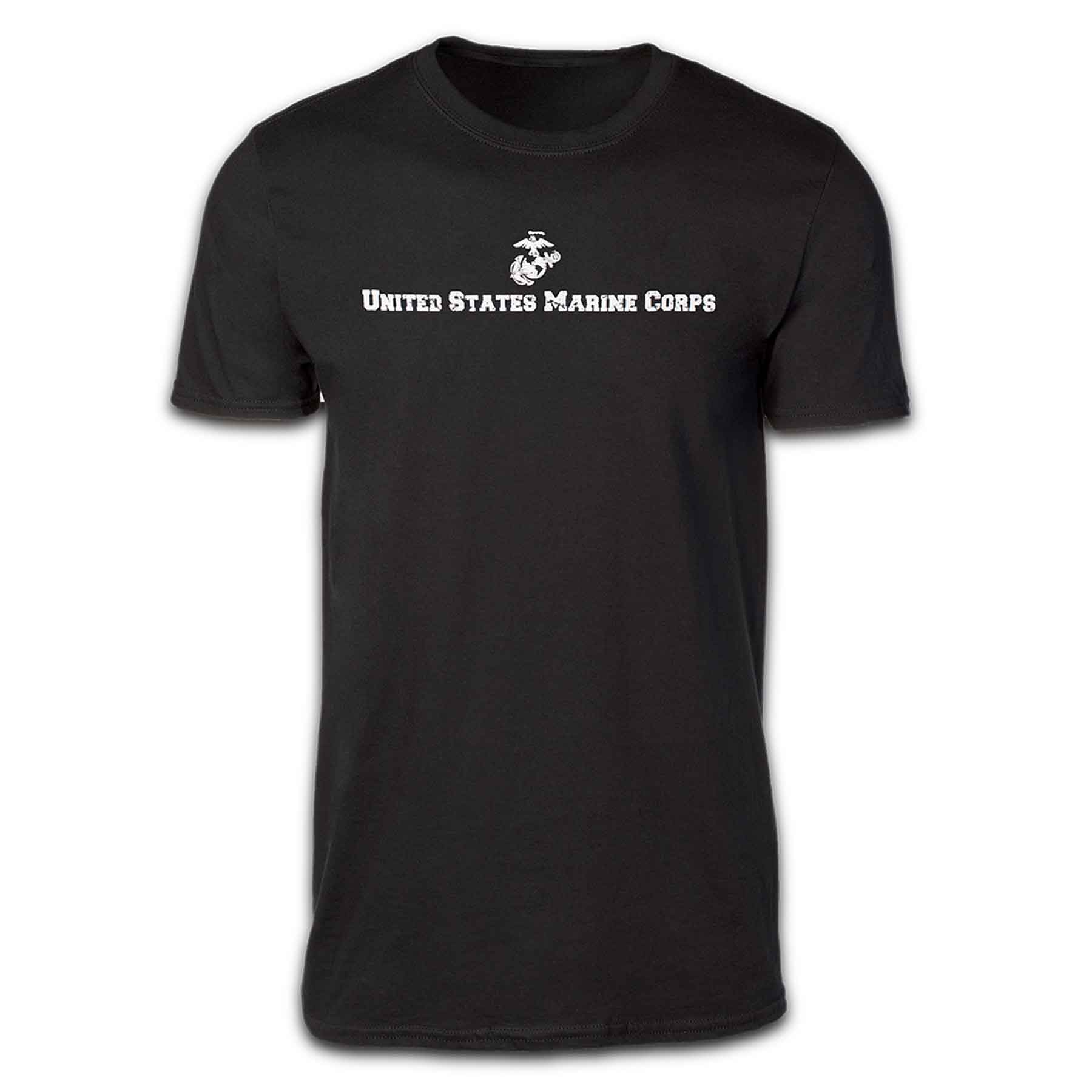 USMC Semper Fi Flag T-shirt White/Black - Image 5