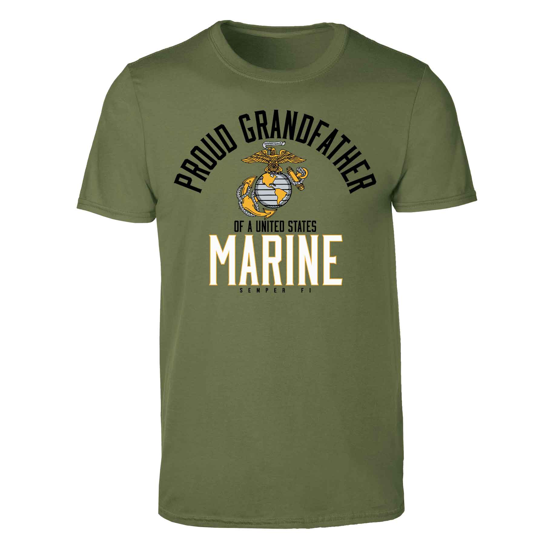 Personalized Proud "Family" Of A United States Marine T-Shirt - Image 4