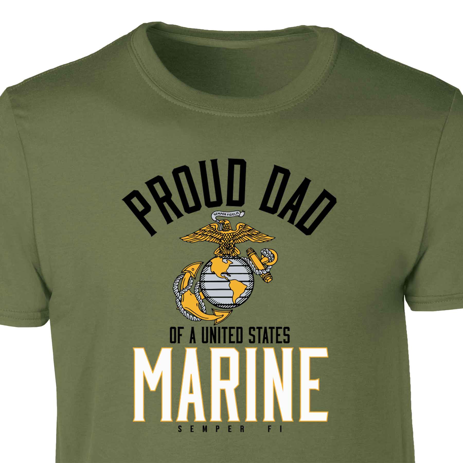 Personalized Proud "Family" Of A United States Marine T-Shirt - Image 6