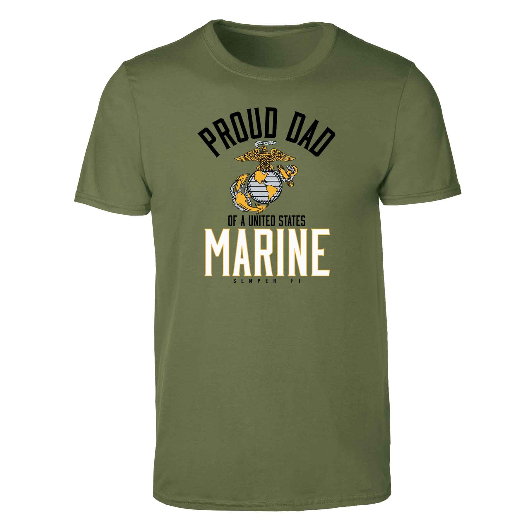 Personalized Proud "Family" Of A United States Marine T-Shirt - Image 9