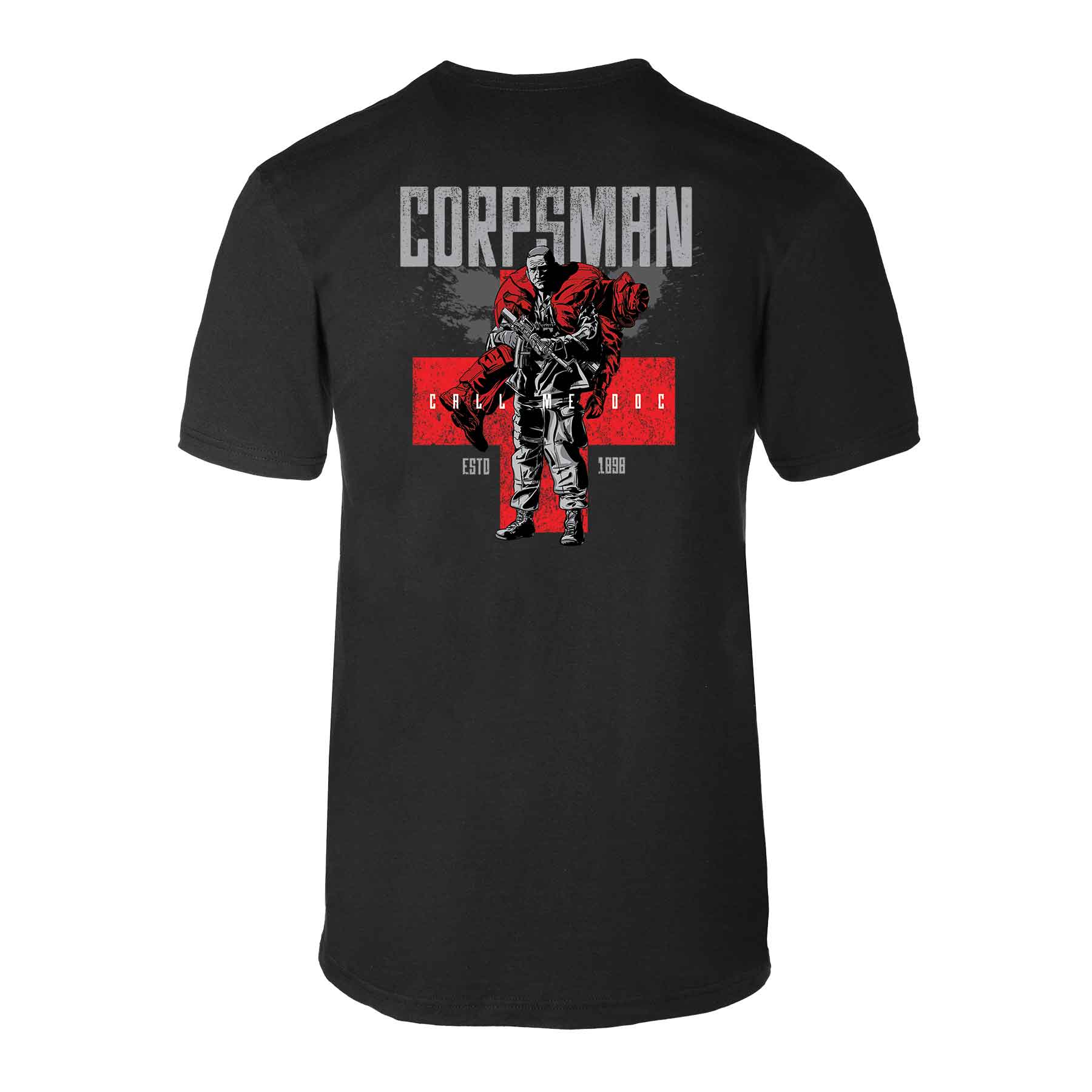 Corpsman Back With Left Chest T-shirt - Image 8
