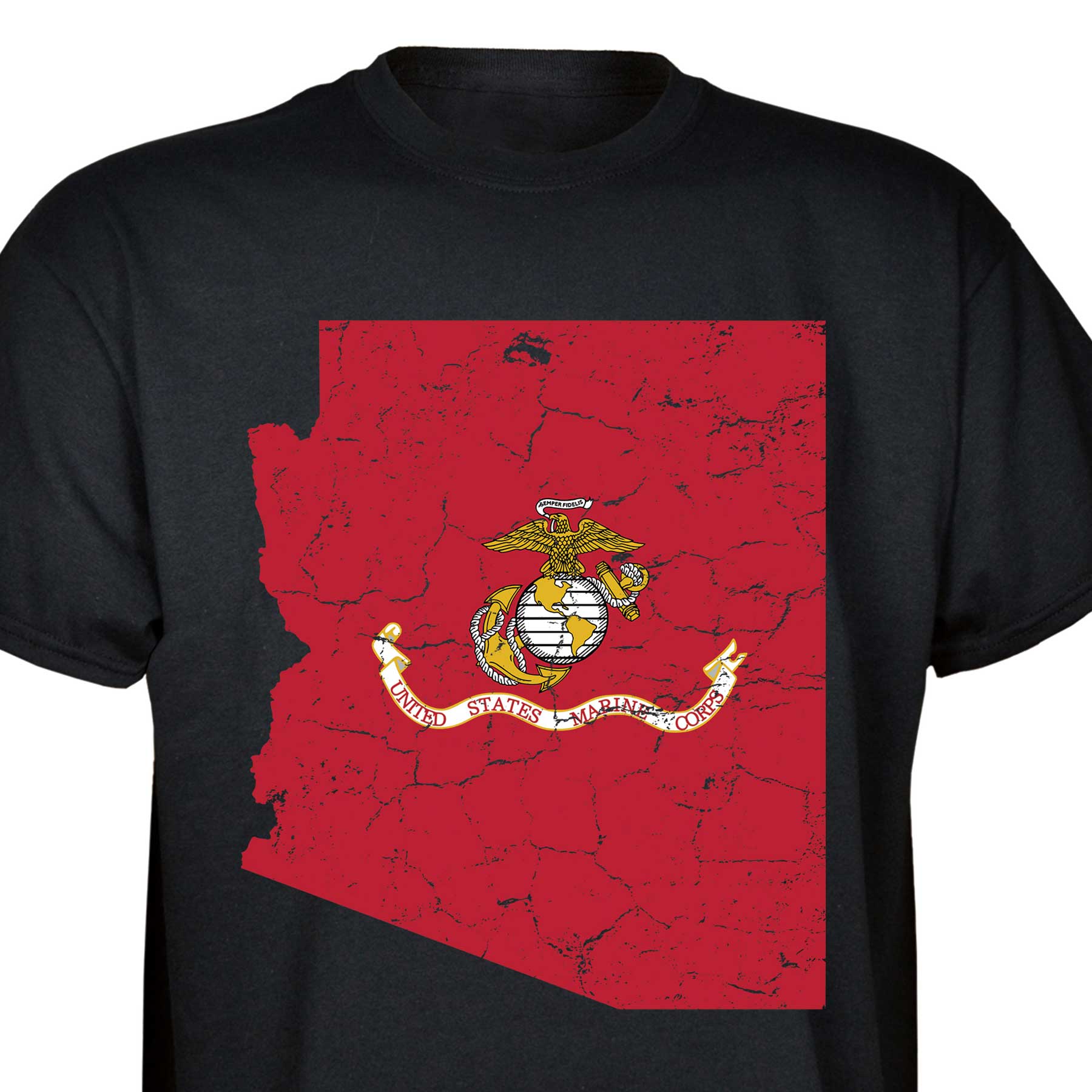 Customizable USMC T-Shirt with Choose-your-State Option - Image 6