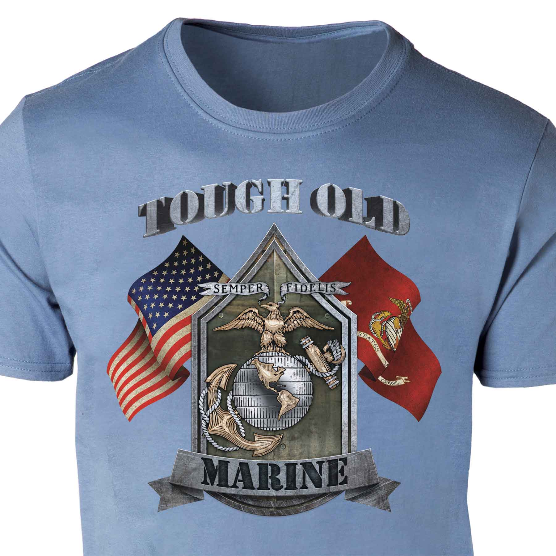 Tough Old Marine T-shirt - Image 13