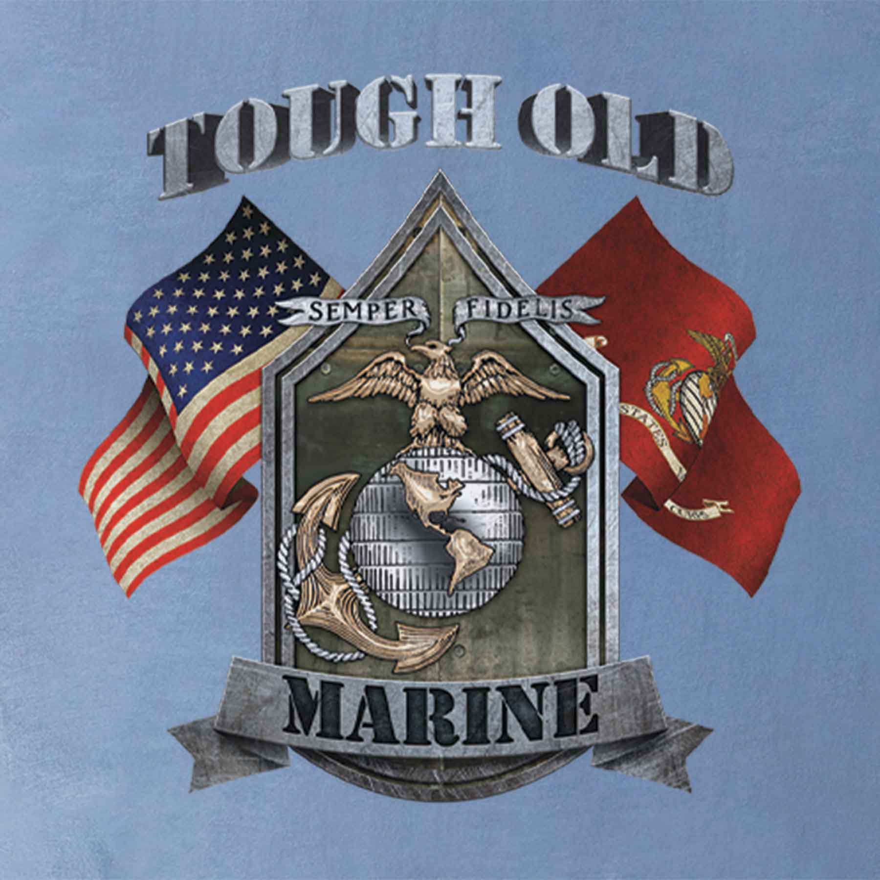 Tough Old Marine T-shirt - Image 14