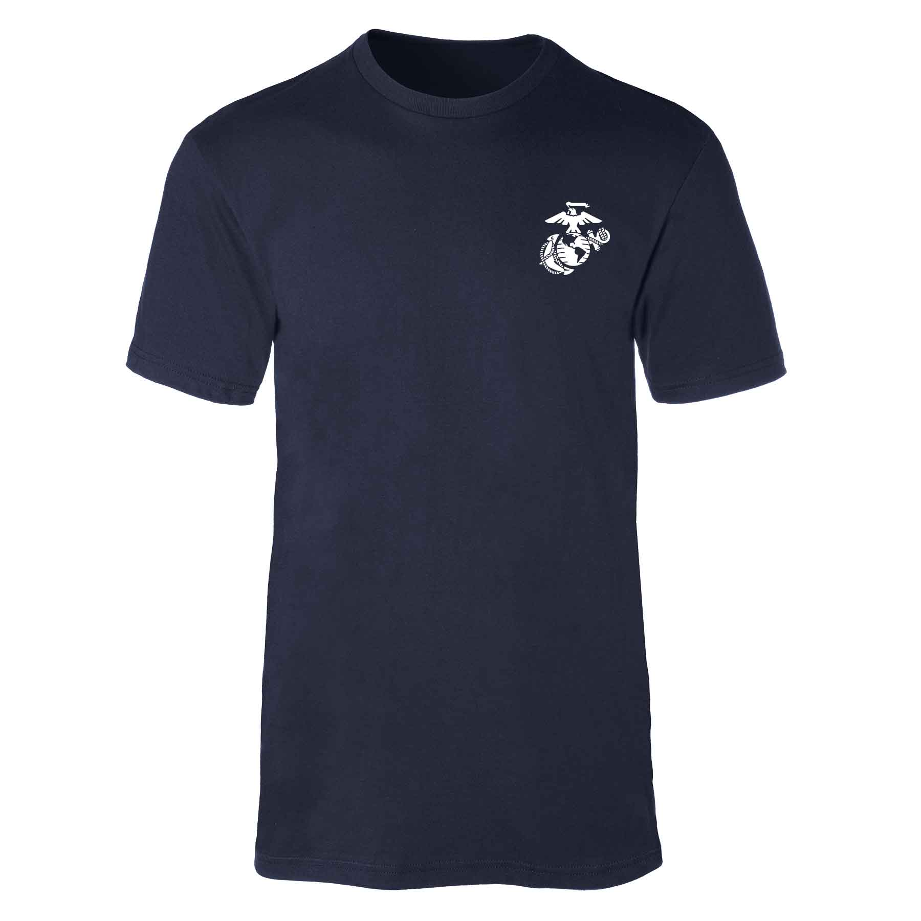 Devil Dog Make No Mistake Back With Left Chest T-shirt - Image 4
