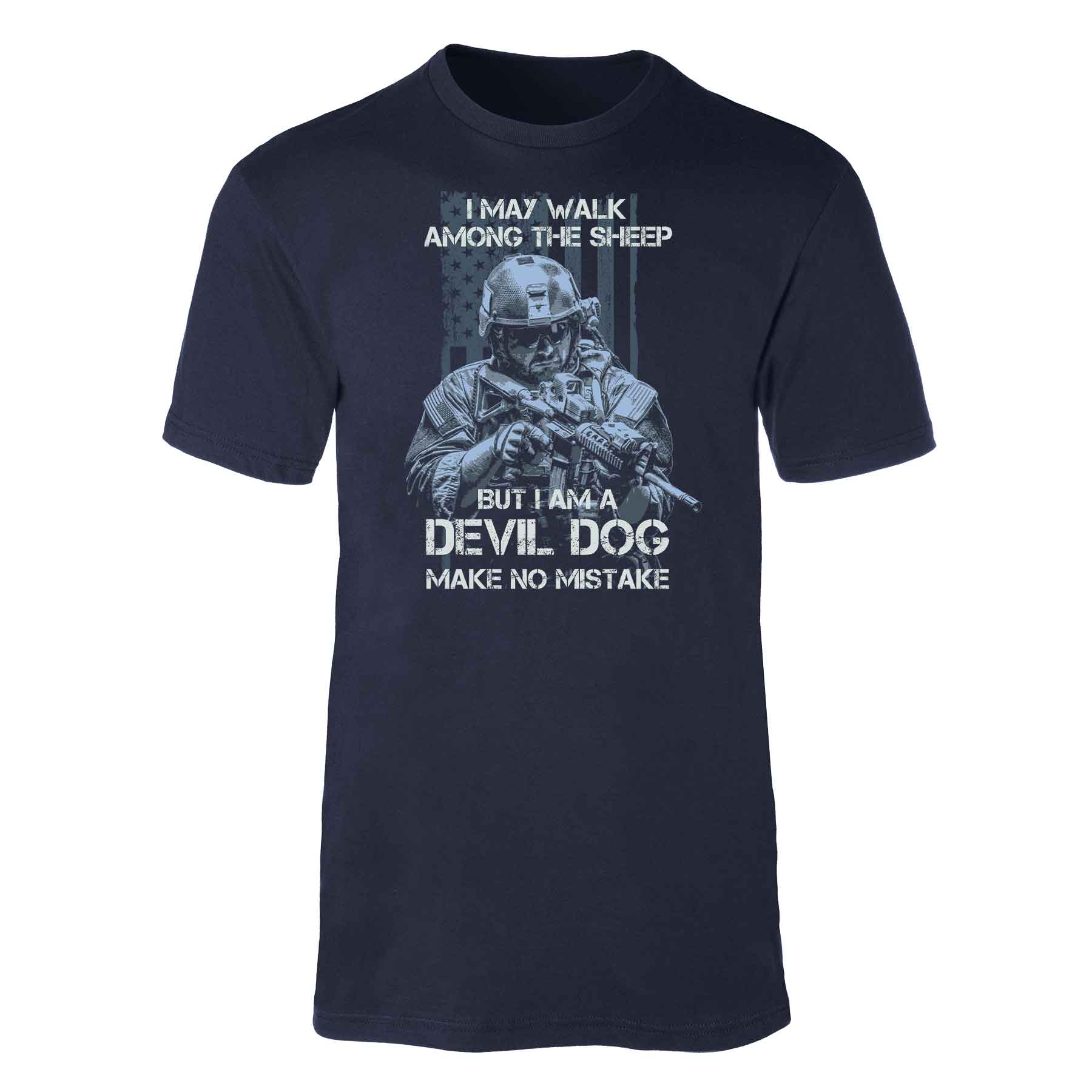 Devil Dog Make No Mistake Full Front T-shirt - Image 4
