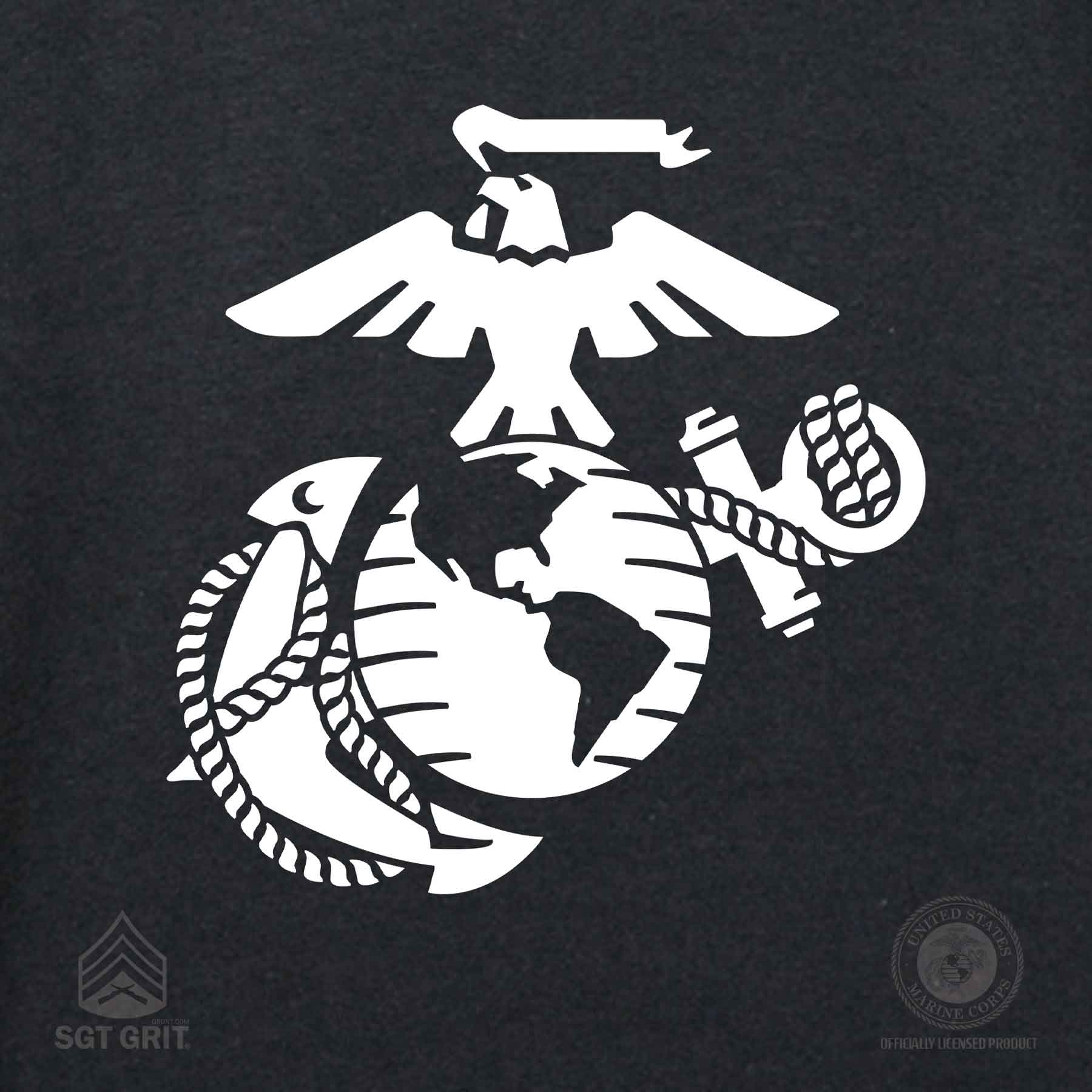 USMC Graphic "Marines Smile Back" Skull T-shirt - Image 3
