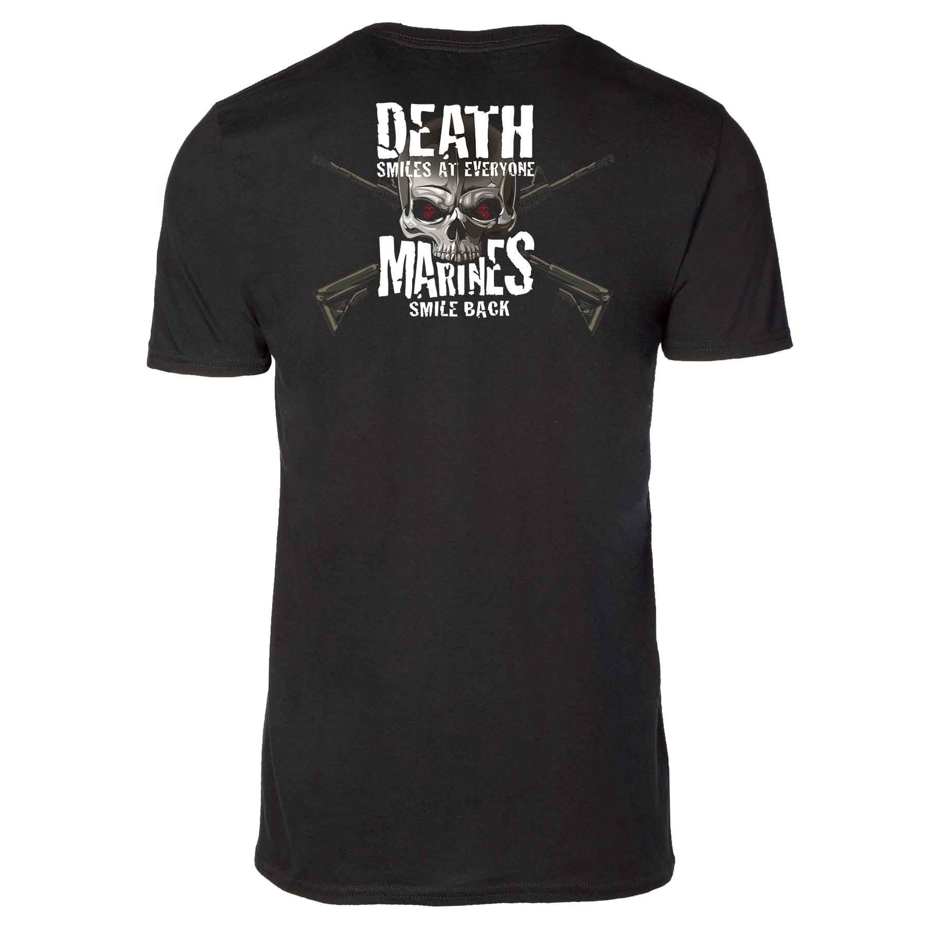 USMC Graphic "Marines Smile Back" Skull T-shirt - Image 8